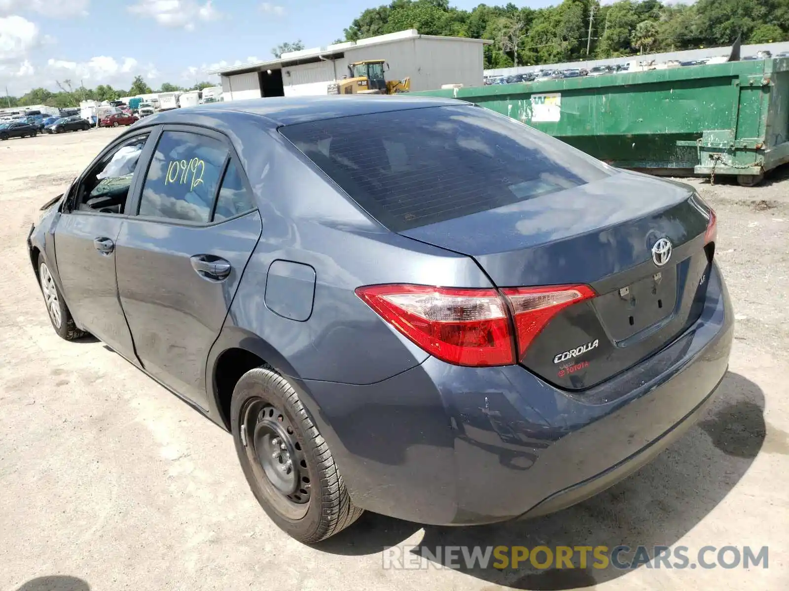 3 Photograph of a damaged car 5YFBURHE7KP904390 TOYOTA COROLLA 2019