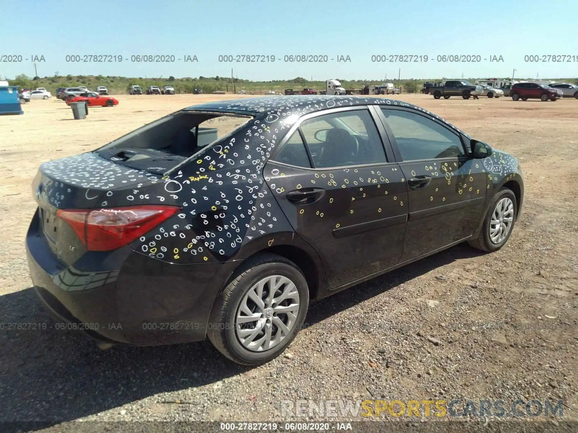 4 Photograph of a damaged car 5YFBURHE7KP907628 TOYOTA COROLLA 2019