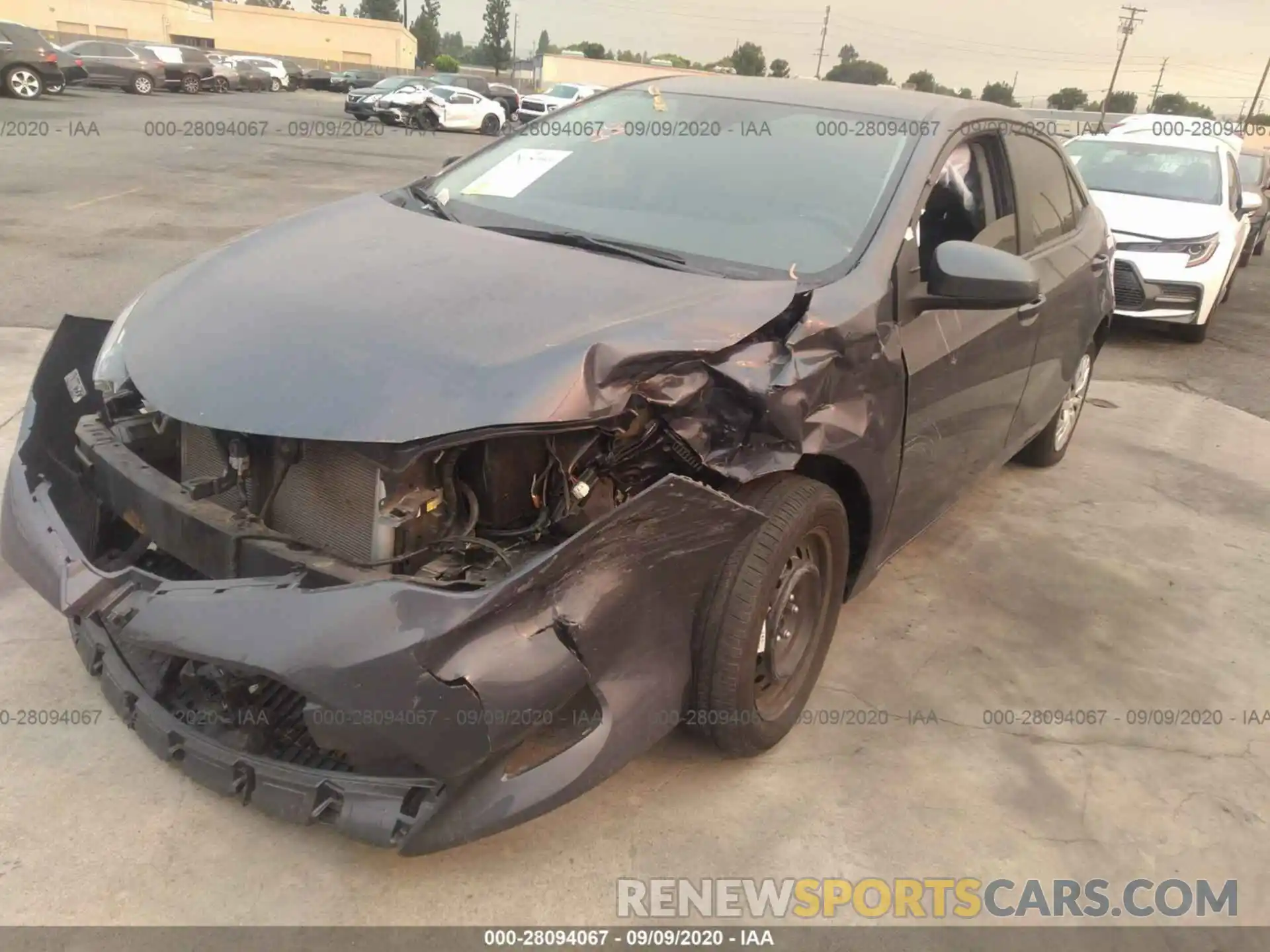 2 Photograph of a damaged car 5YFBURHE7KP910206 TOYOTA COROLLA 2019