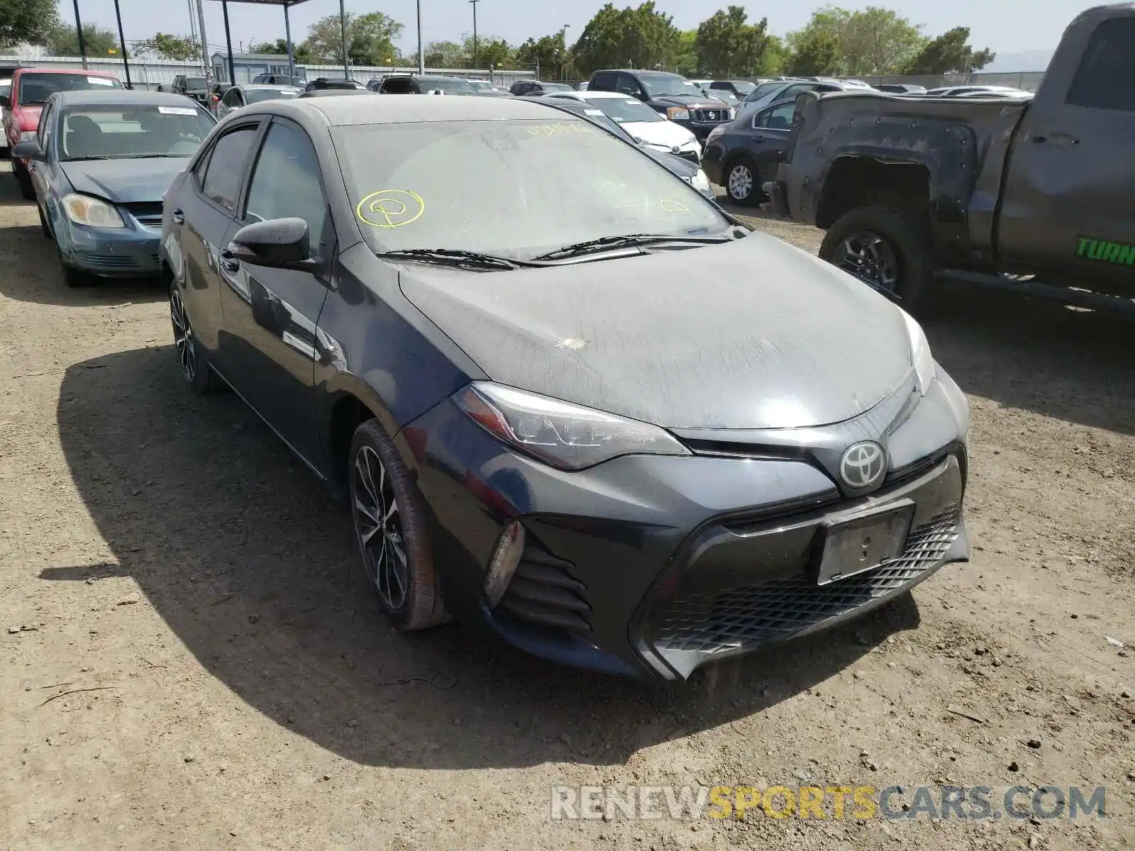 1 Photograph of a damaged car 5YFBURHE7KP910304 TOYOTA COROLLA 2019