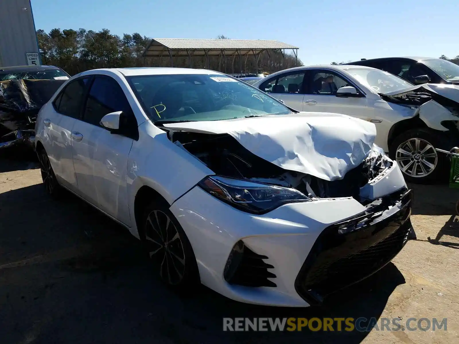 1 Photograph of a damaged car 5YFBURHE7KP911551 TOYOTA COROLLA 2019