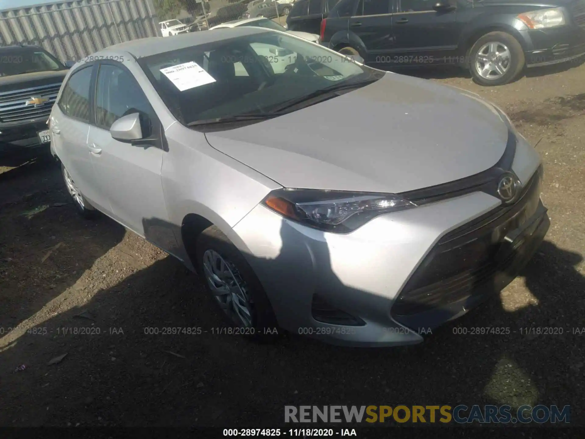 1 Photograph of a damaged car 5YFBURHE7KP911937 TOYOTA COROLLA 2019