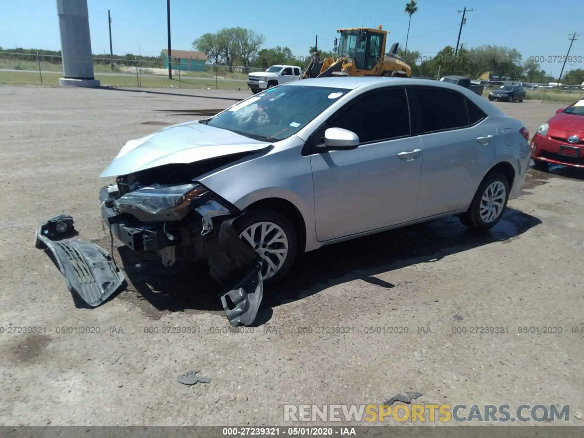 2 Photograph of a damaged car 5YFBURHE7KP916457 TOYOTA COROLLA 2019