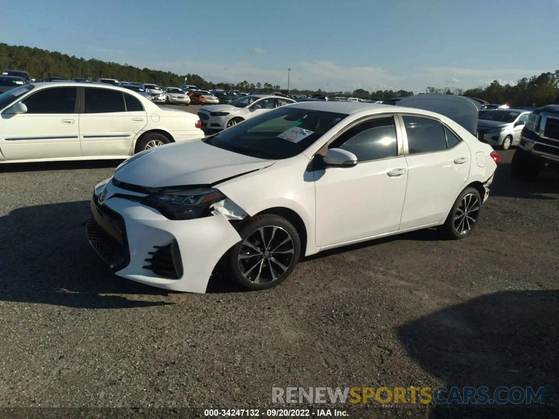 2 Photograph of a damaged car 5YFBURHE7KP917706 TOYOTA COROLLA 2019