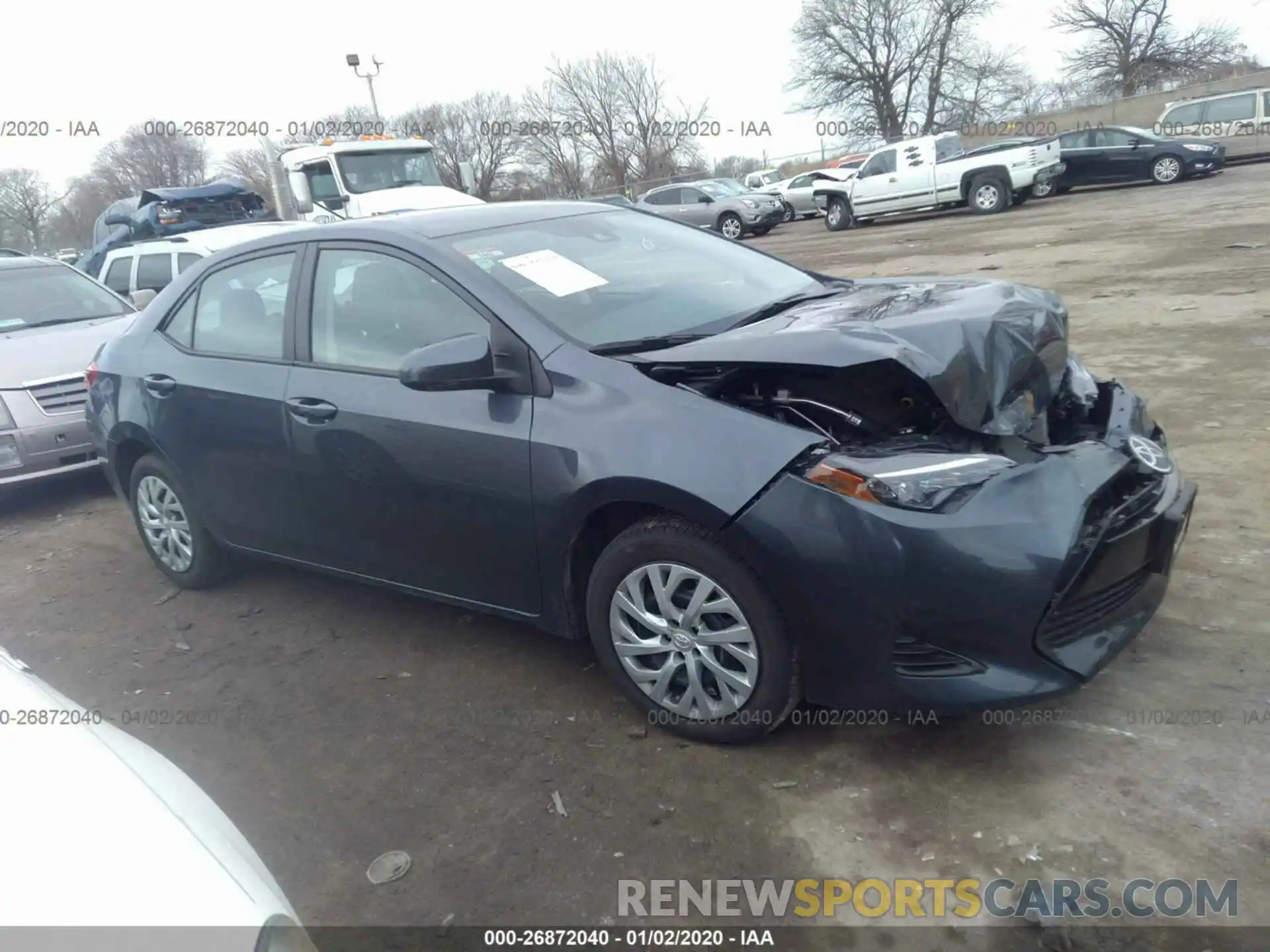 1 Photograph of a damaged car 5YFBURHE7KP918225 TOYOTA COROLLA 2019