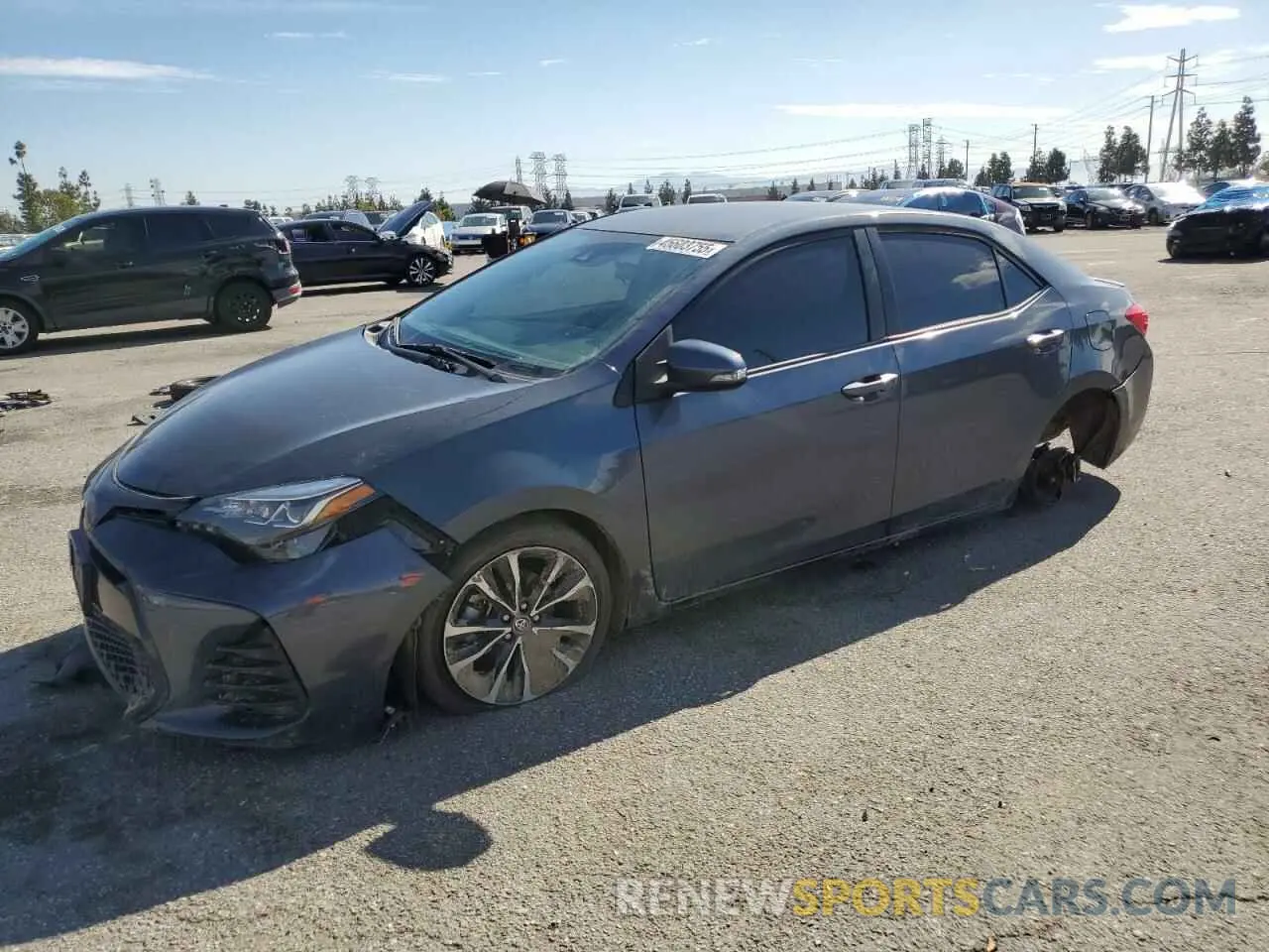 1 Photograph of a damaged car 5YFBURHE7KP919410 TOYOTA COROLLA 2019