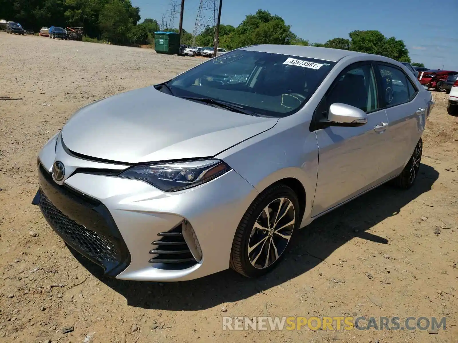 2 Photograph of a damaged car 5YFBURHE7KP921478 TOYOTA COROLLA 2019