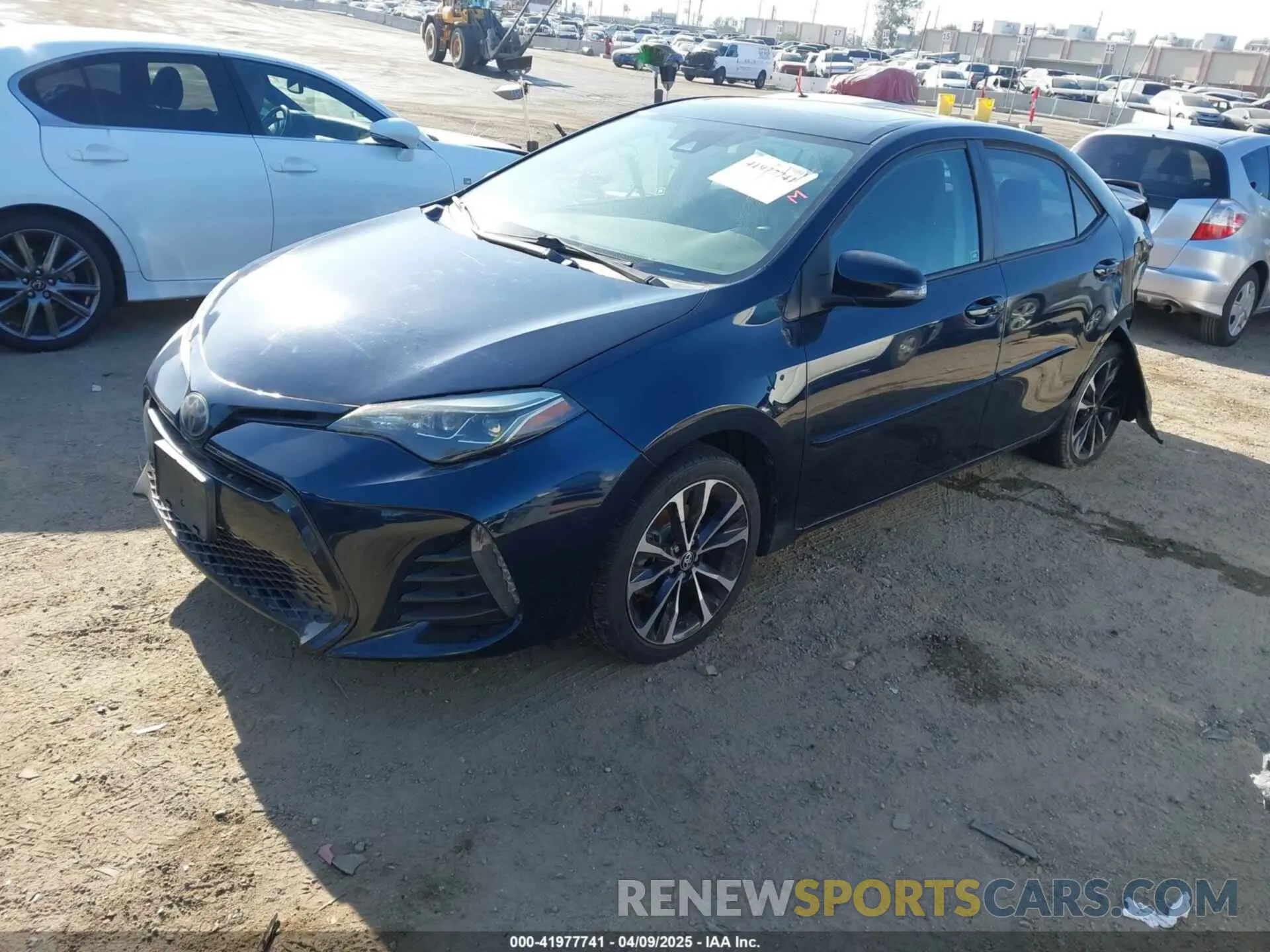 2 Photograph of a damaged car 5YFBURHE7KP922064 TOYOTA COROLLA 2019