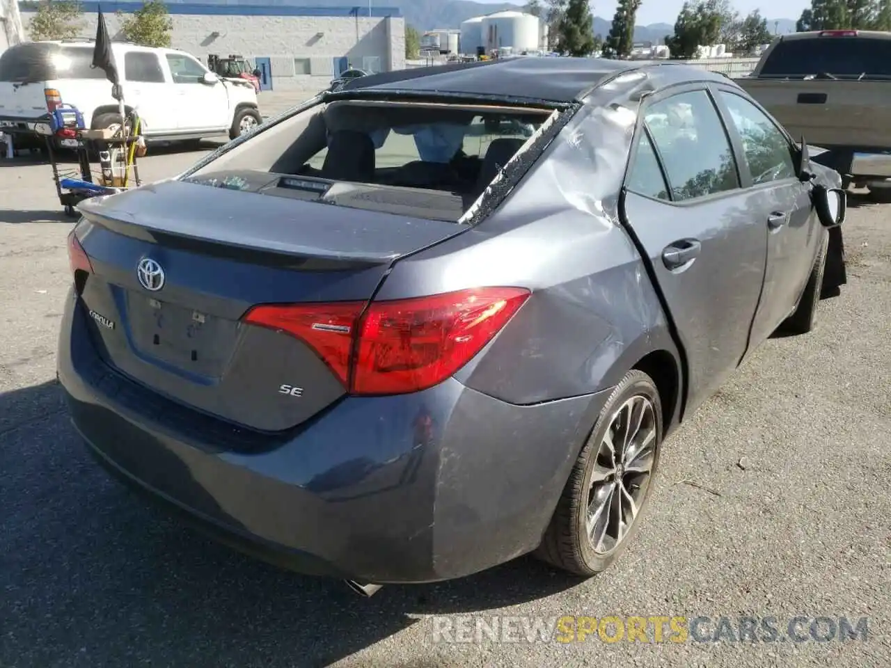 4 Photograph of a damaged car 5YFBURHE7KP926079 TOYOTA COROLLA 2019