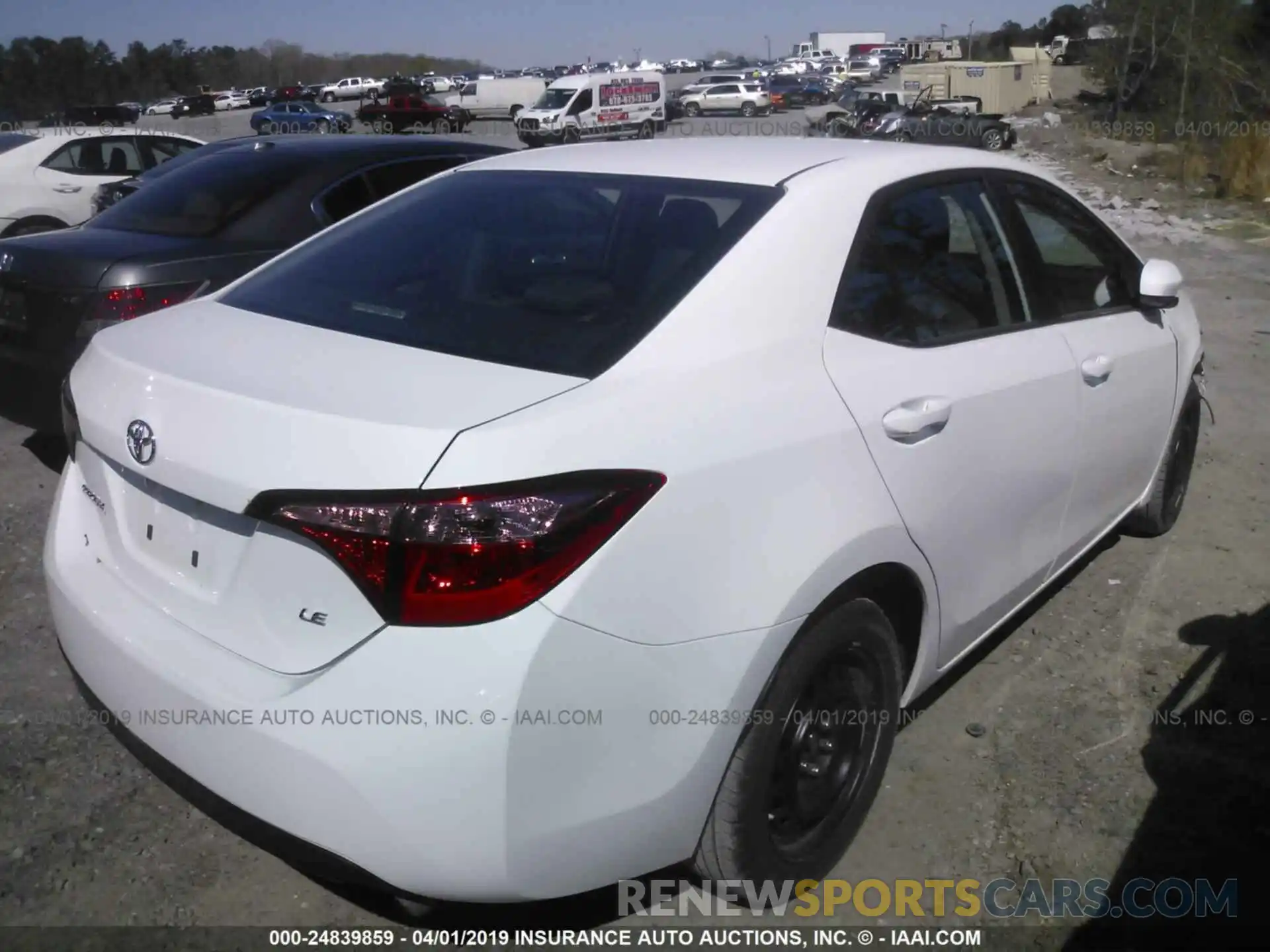 4 Photograph of a damaged car 5YFBURHE7KP927314 TOYOTA COROLLA 2019