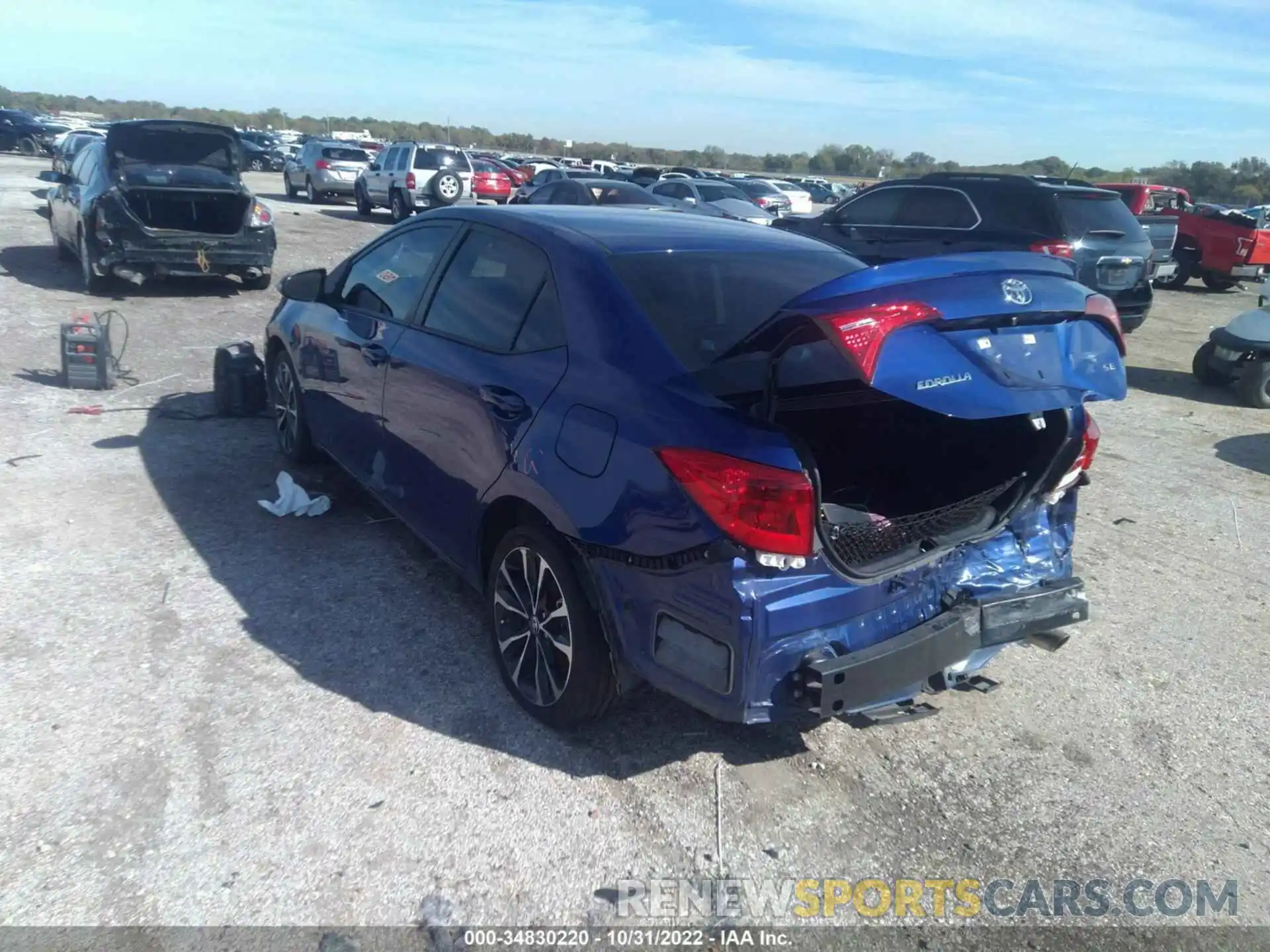 3 Photograph of a damaged car 5YFBURHE7KP927636 TOYOTA COROLLA 2019