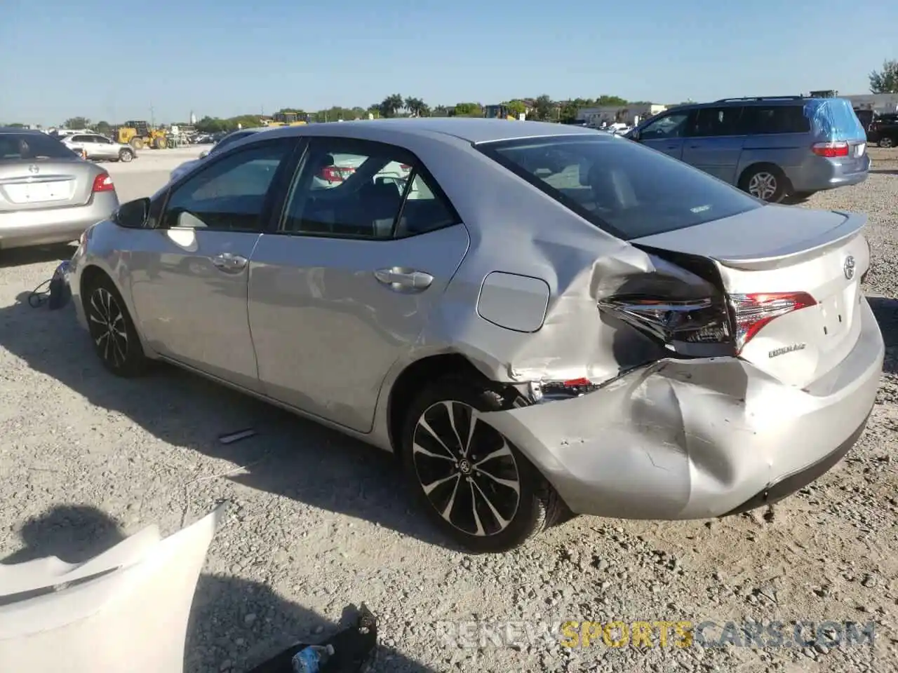 3 Photograph of a damaged car 5YFBURHE7KP928737 TOYOTA COROLLA 2019