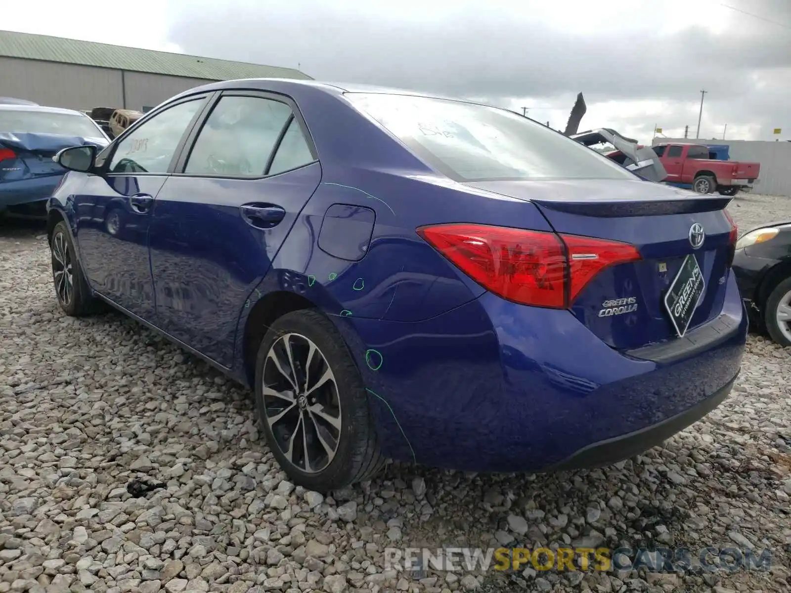 3 Photograph of a damaged car 5YFBURHE7KP930200 TOYOTA COROLLA 2019