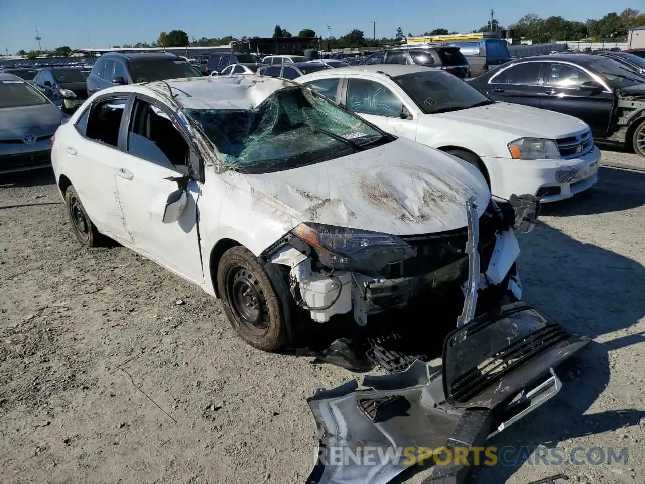 1 Photograph of a damaged car 5YFBURHE7KP935672 TOYOTA COROLLA 2019