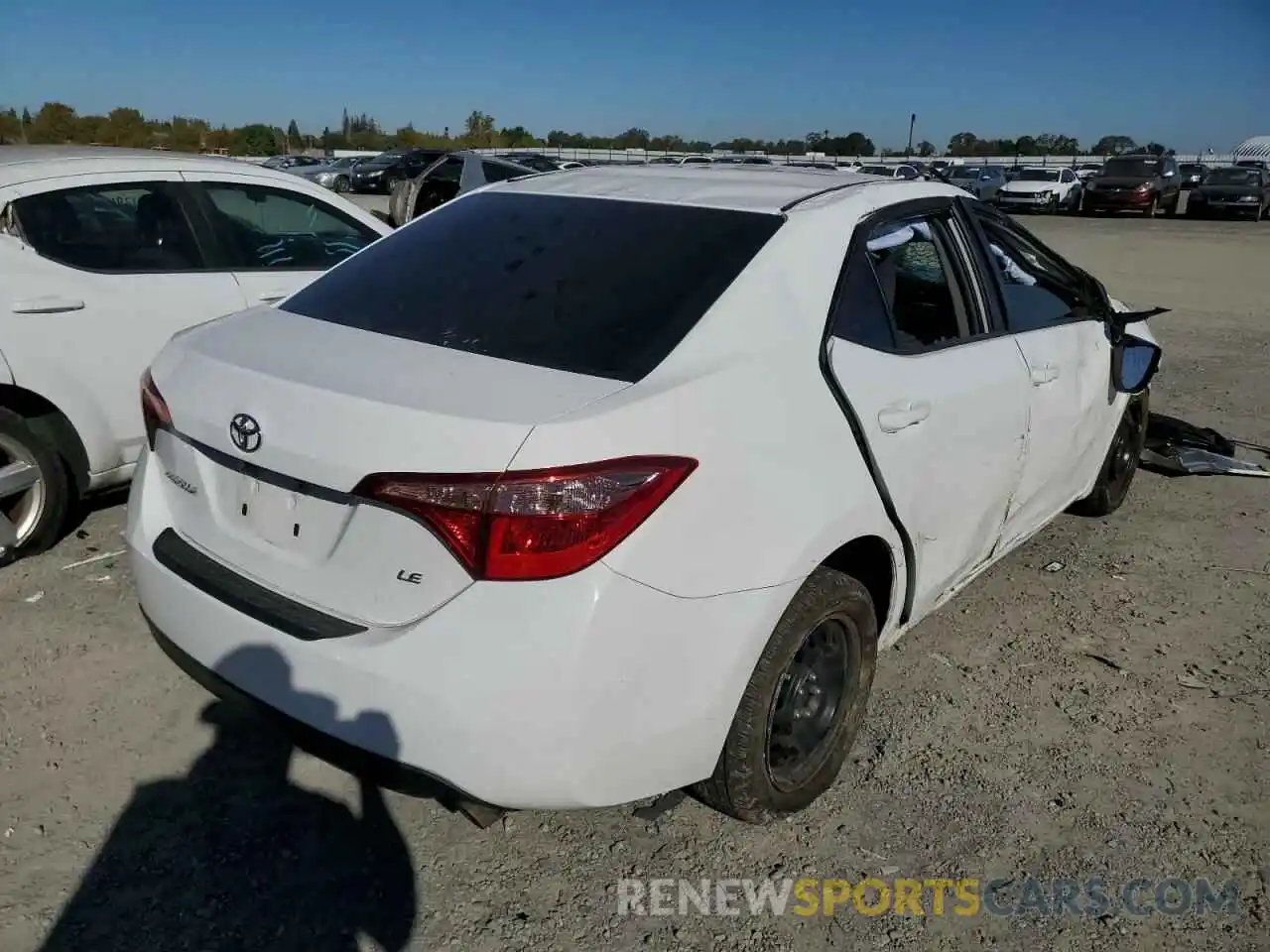 4 Photograph of a damaged car 5YFBURHE7KP935672 TOYOTA COROLLA 2019