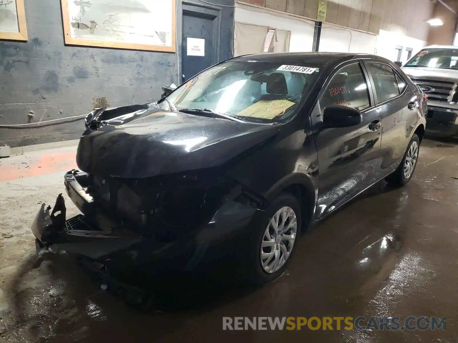 2 Photograph of a damaged car 5YFBURHE7KP939379 TOYOTA COROLLA 2019