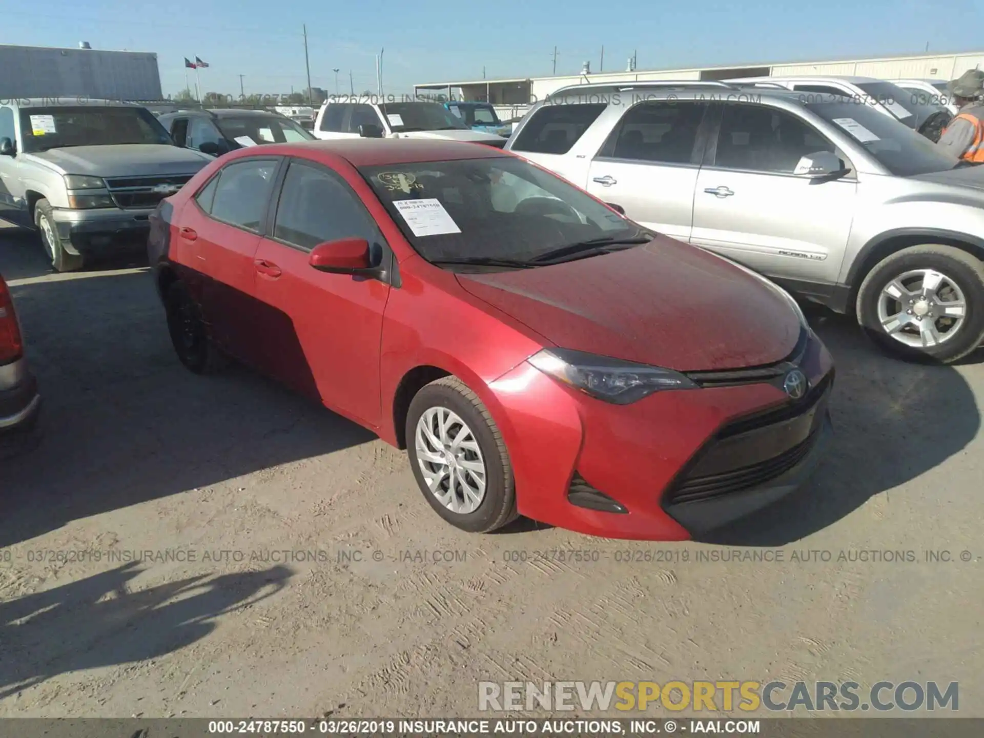 1 Photograph of a damaged car 5YFBURHE7KP939589 TOYOTA COROLLA 2019