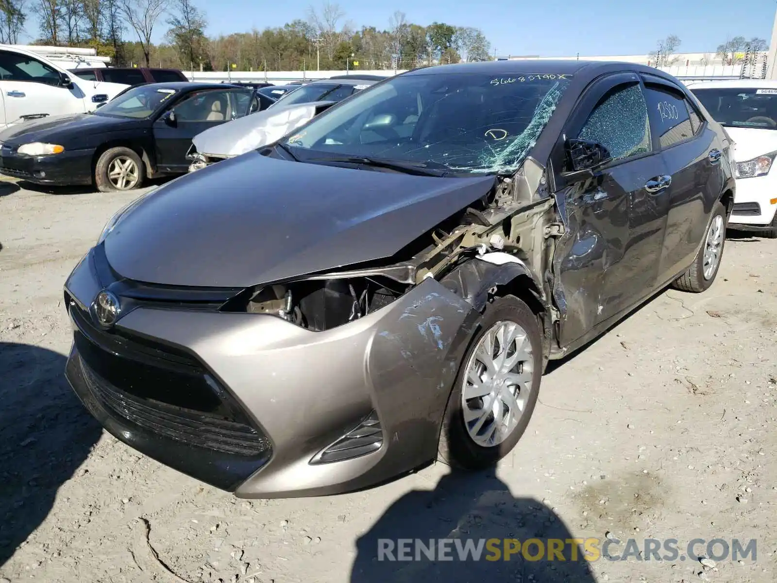 2 Photograph of a damaged car 5YFBURHE7KP941892 TOYOTA COROLLA 2019