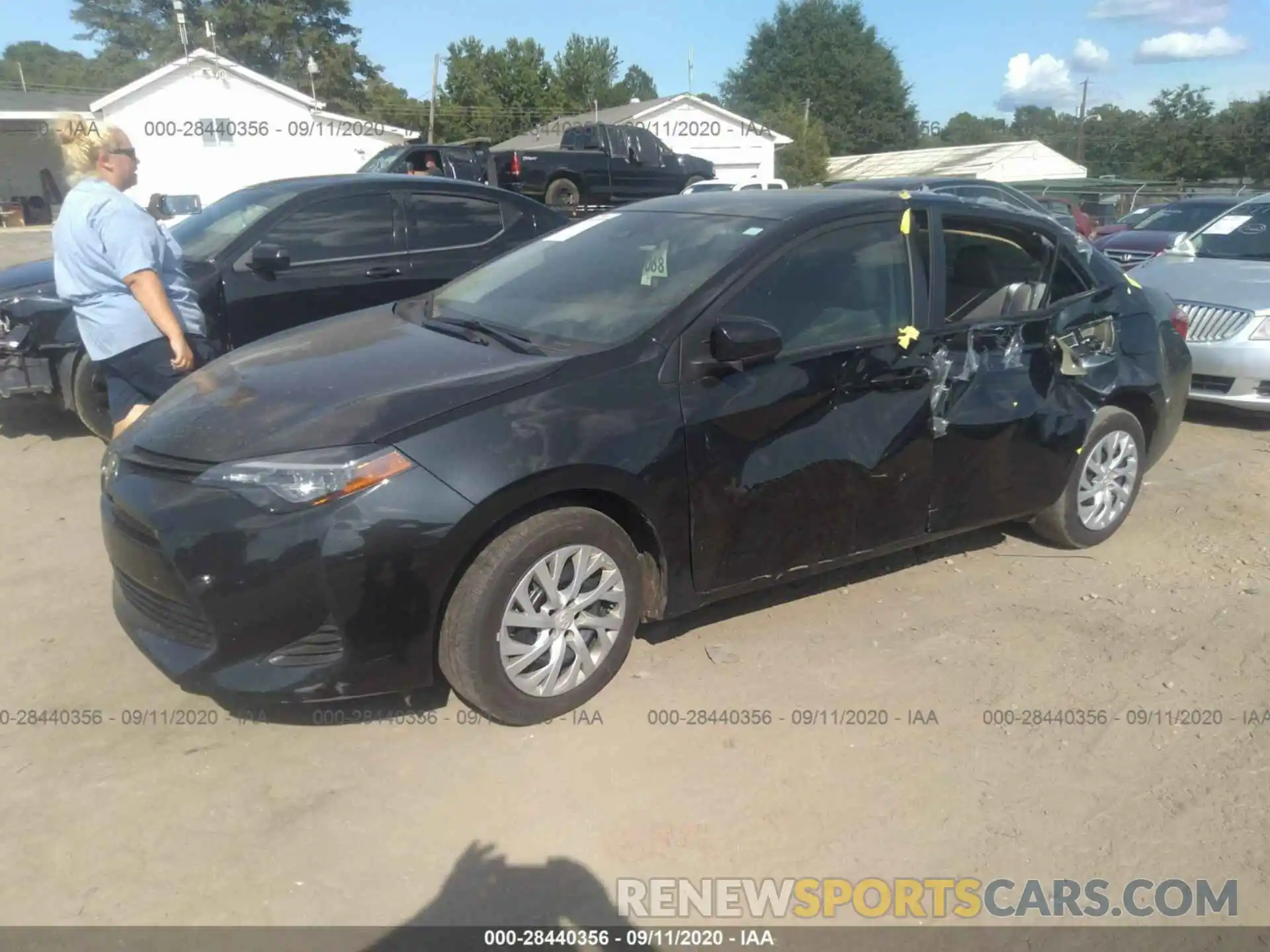 2 Photograph of a damaged car 5YFBURHE7KP943982 TOYOTA COROLLA 2019