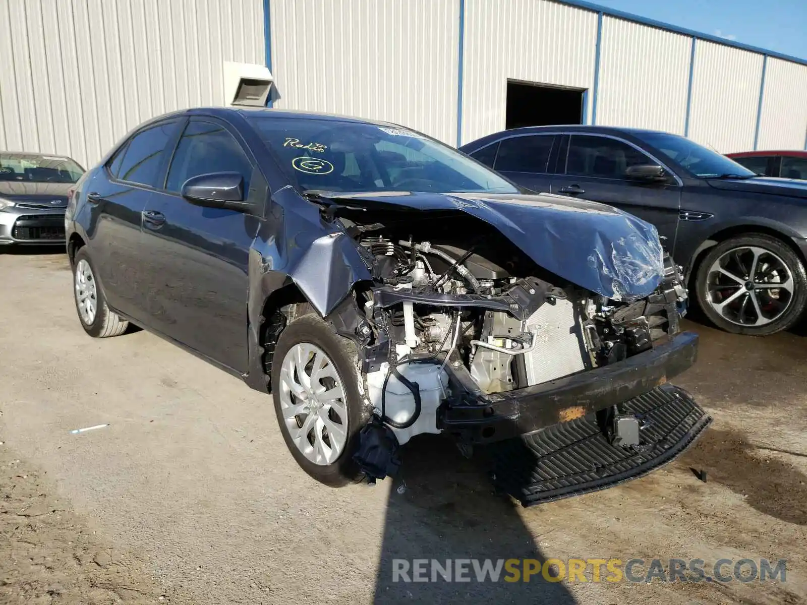 1 Photograph of a damaged car 5YFBURHE7KP945148 TOYOTA COROLLA 2019