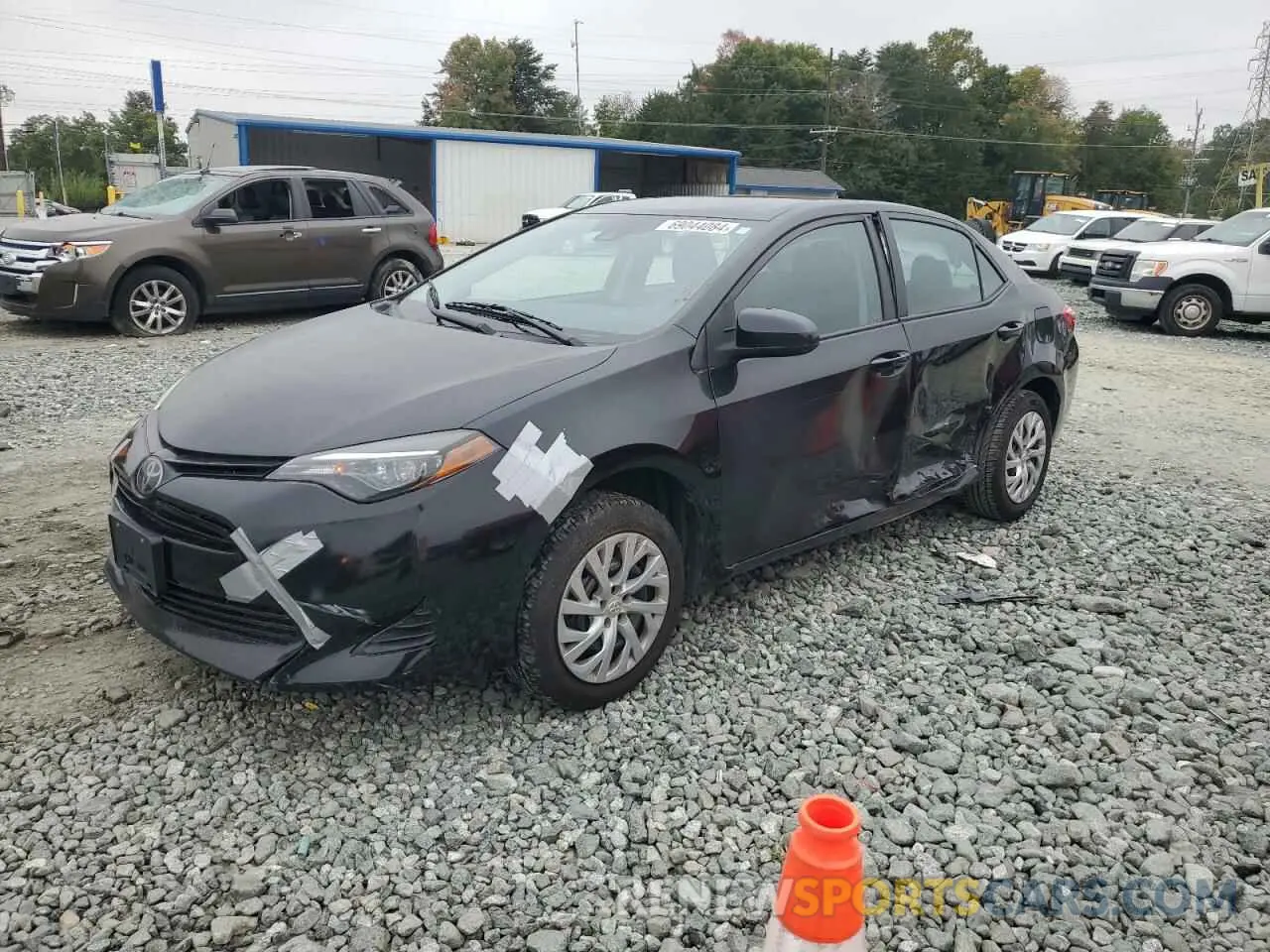 1 Photograph of a damaged car 5YFBURHE7KP945294 TOYOTA COROLLA 2019