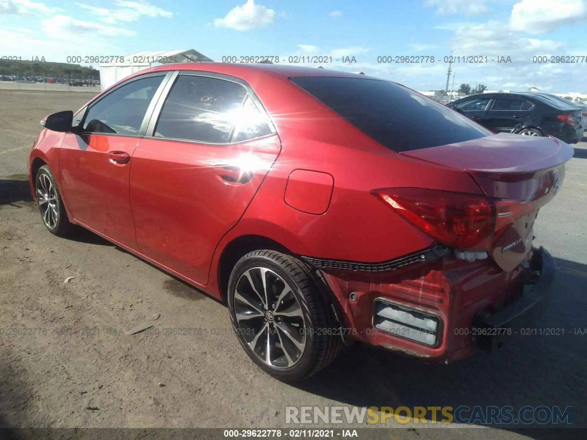 3 Photograph of a damaged car 5YFBURHE7KP945585 TOYOTA COROLLA 2019