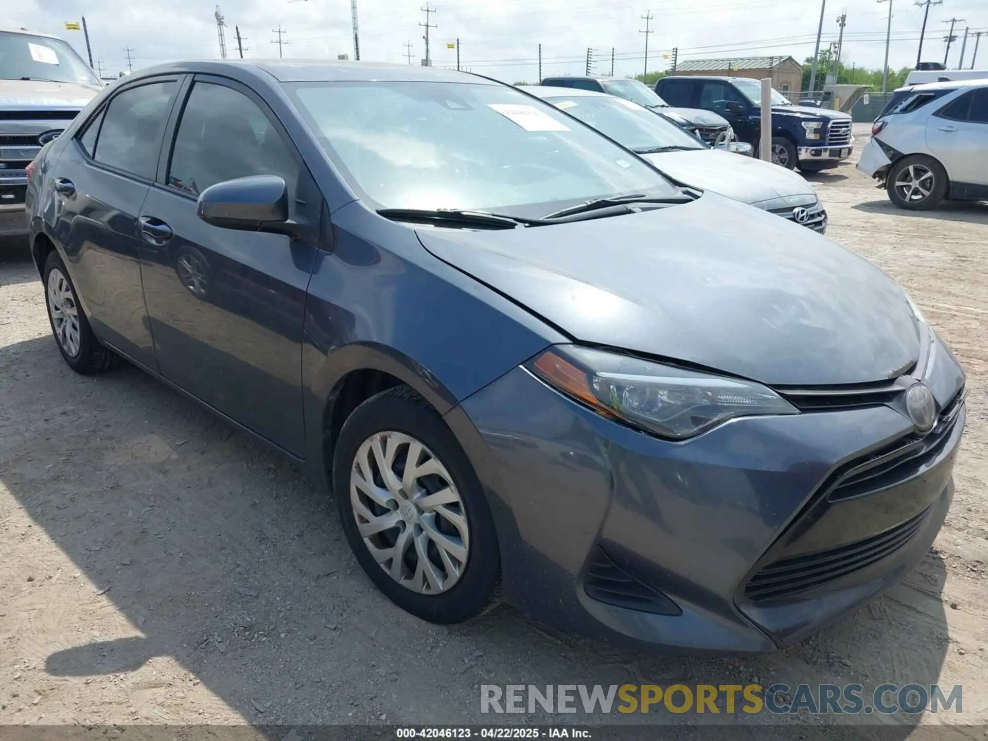 1 Photograph of a damaged car 5YFBURHE7KP948955 TOYOTA COROLLA 2019