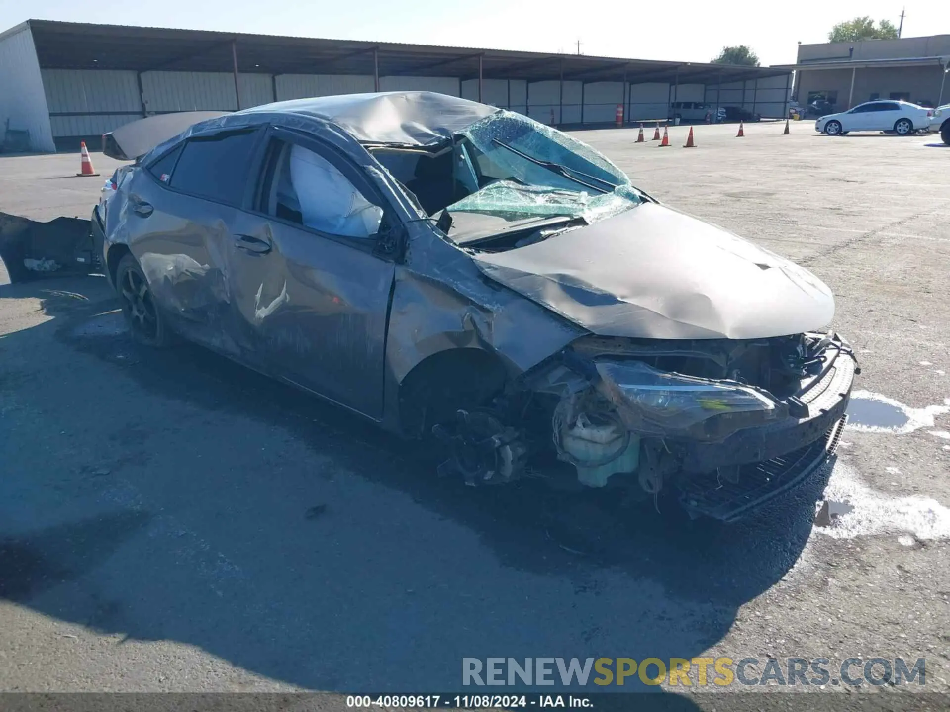 1 Photograph of a damaged car 5YFBURHE7KP949524 TOYOTA COROLLA 2019