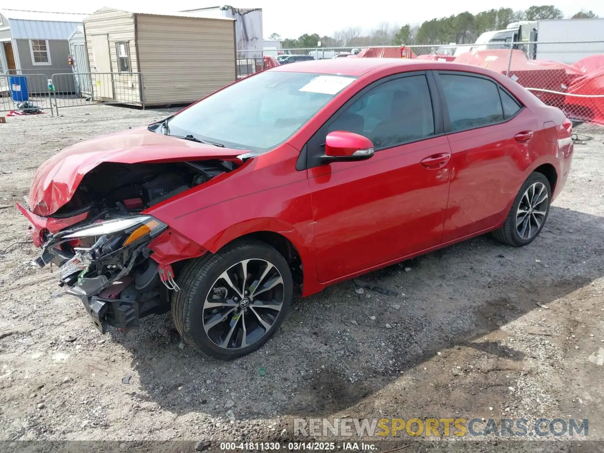 2 Photograph of a damaged car 5YFBURHE7KP949541 TOYOTA COROLLA 2019