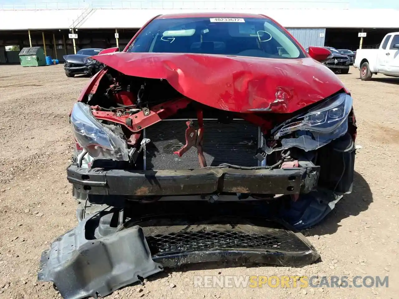 9 Photograph of a damaged car 5YFBURHE8KP858276 TOYOTA COROLLA 2019