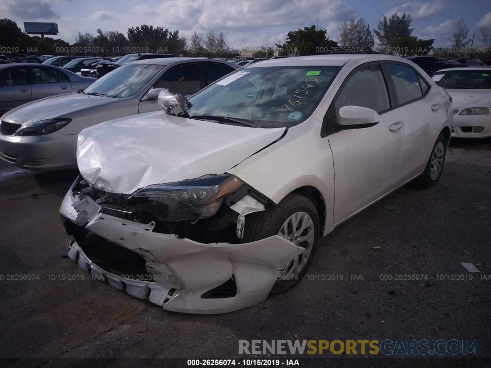 2 Photograph of a damaged car 5YFBURHE8KP861548 TOYOTA COROLLA 2019