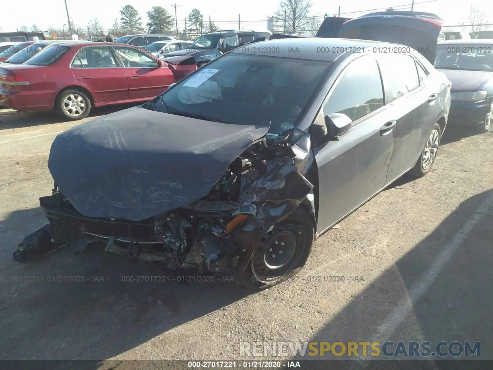 2 Photograph of a damaged car 5YFBURHE8KP862666 TOYOTA COROLLA 2019