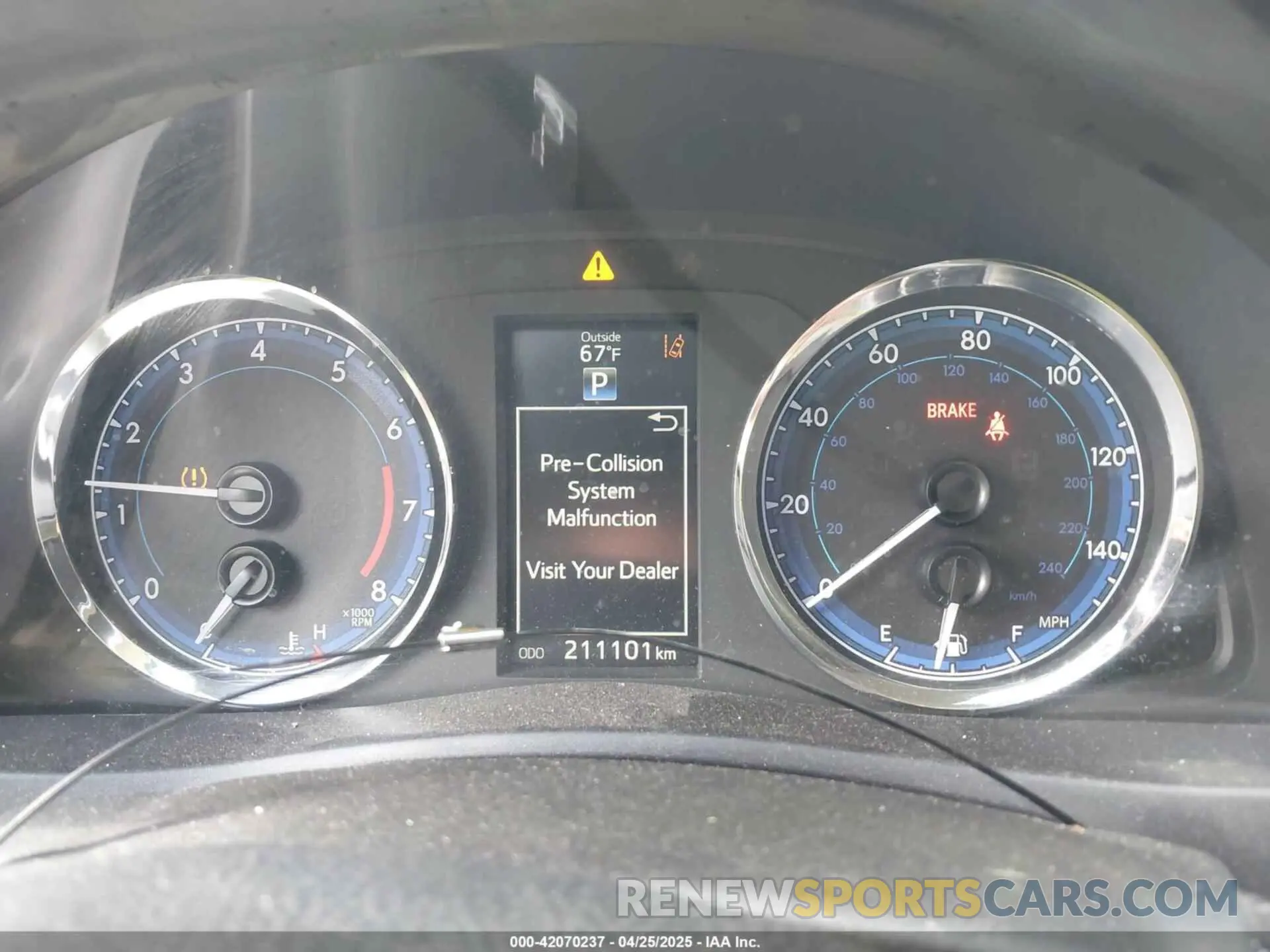 7 Photograph of a damaged car 5YFBURHE8KP864529 TOYOTA COROLLA 2019