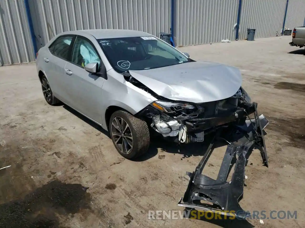 1 Photograph of a damaged car 5YFBURHE8KP864711 TOYOTA COROLLA 2019