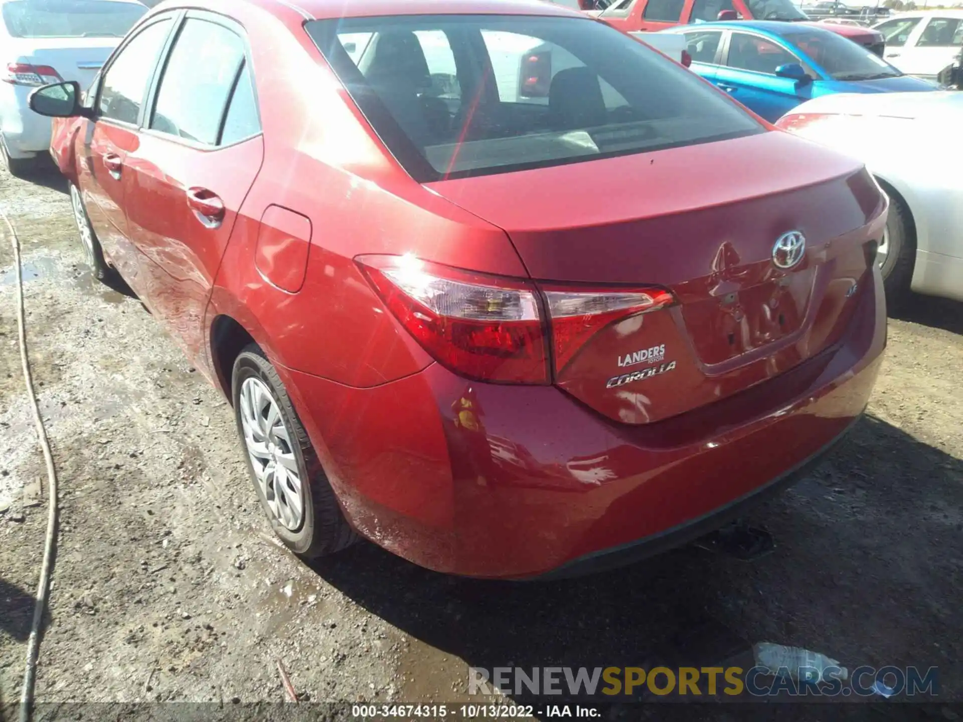 3 Photograph of a damaged car 5YFBURHE8KP865583 TOYOTA COROLLA 2019