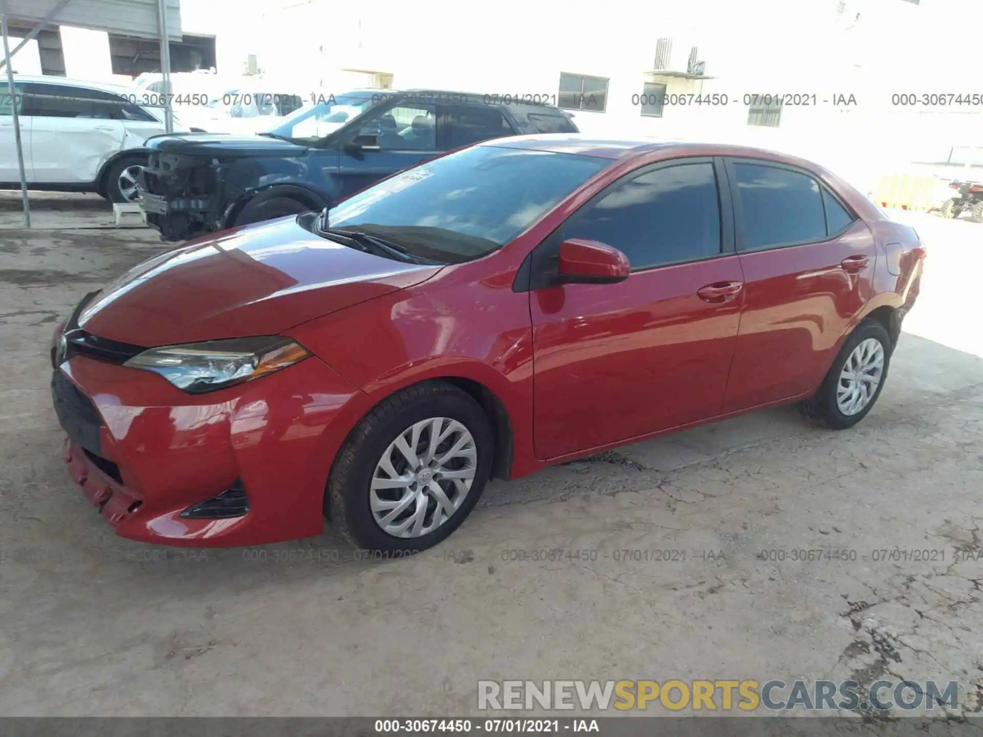 2 Photograph of a damaged car 5YFBURHE8KP865714 TOYOTA COROLLA 2019