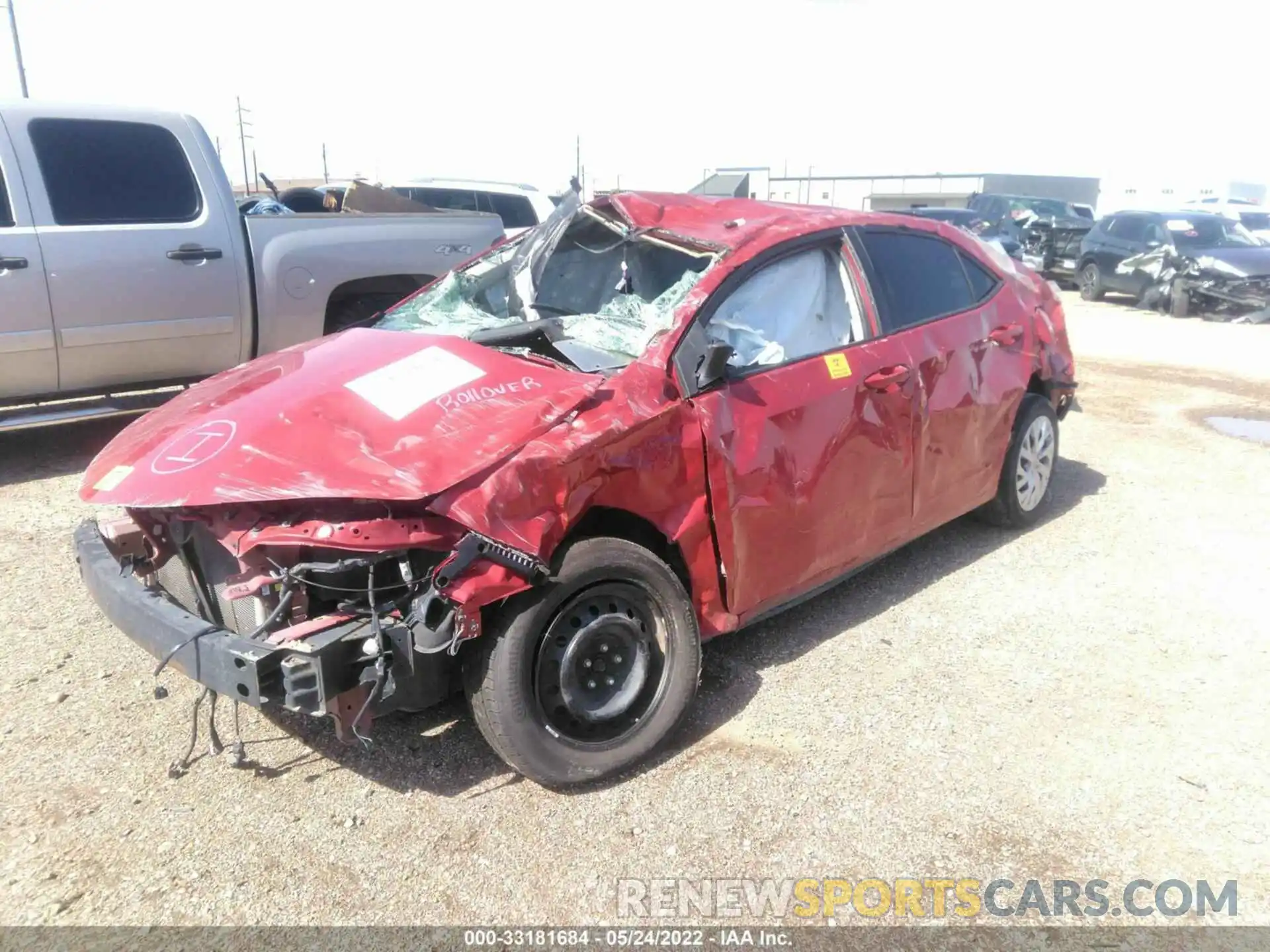 2 Photograph of a damaged car 5YFBURHE8KP869827 TOYOTA COROLLA 2019