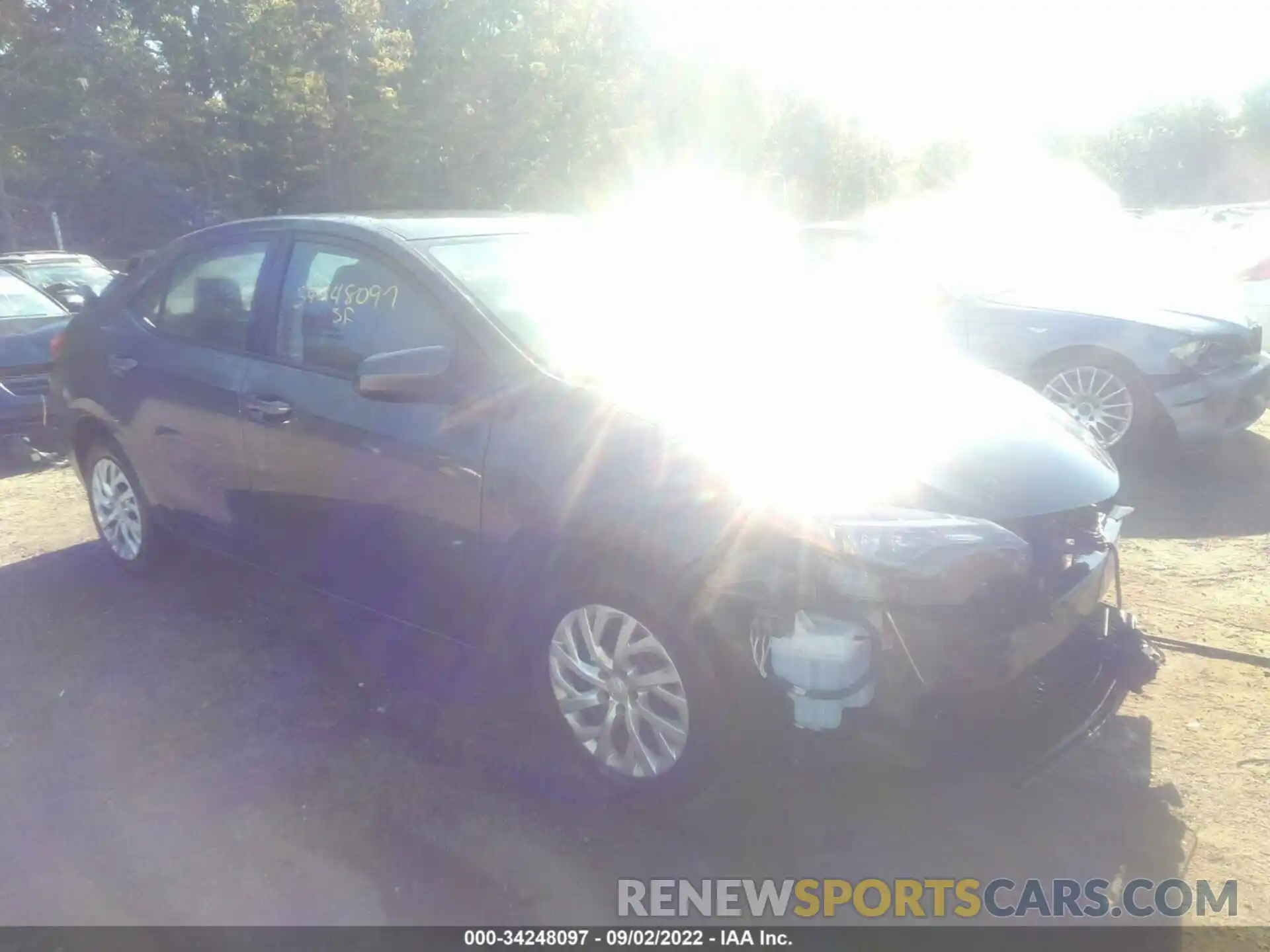 1 Photograph of a damaged car 5YFBURHE8KP870377 TOYOTA COROLLA 2019