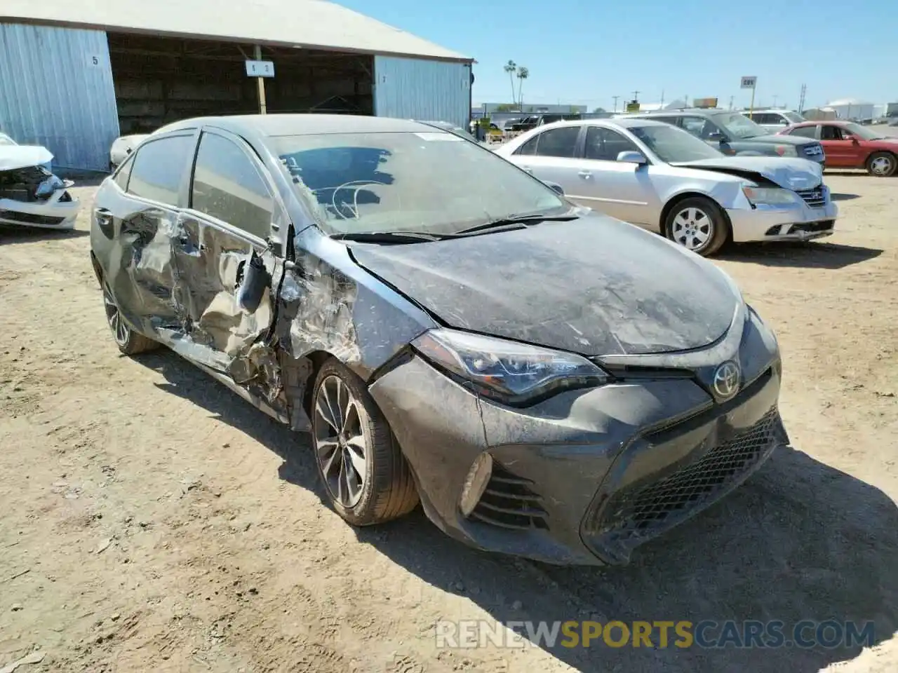 1 Photograph of a damaged car 5YFBURHE8KP871531 TOYOTA COROLLA 2019