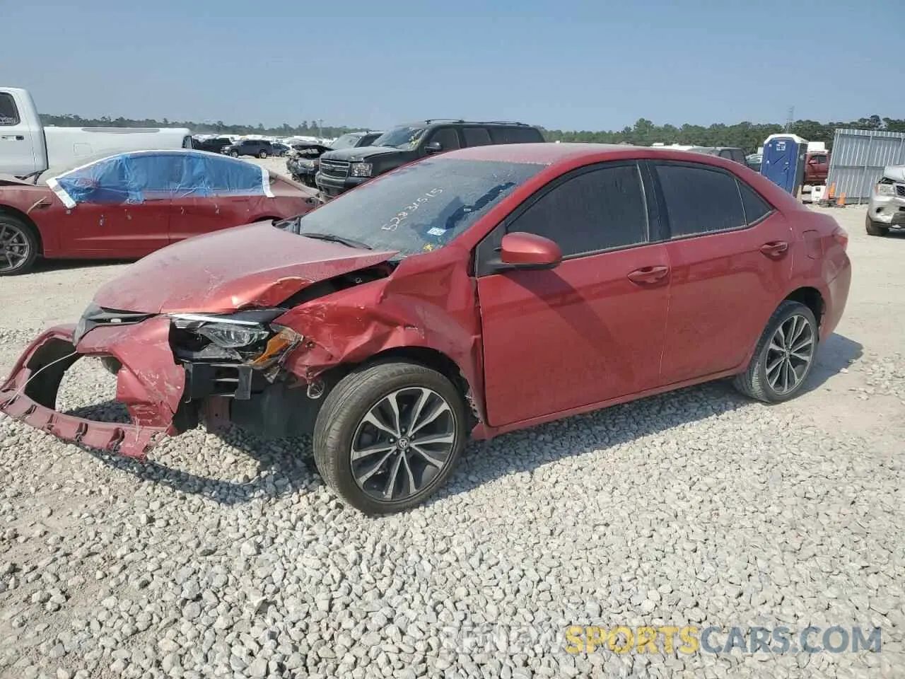 1 Photograph of a damaged car 5YFBURHE8KP872856 TOYOTA COROLLA 2019