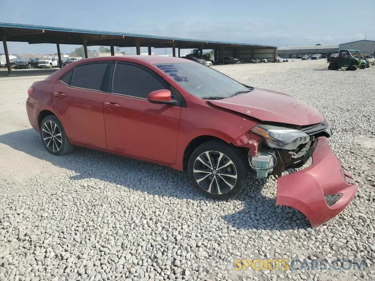 4 Photograph of a damaged car 5YFBURHE8KP872856 TOYOTA COROLLA 2019