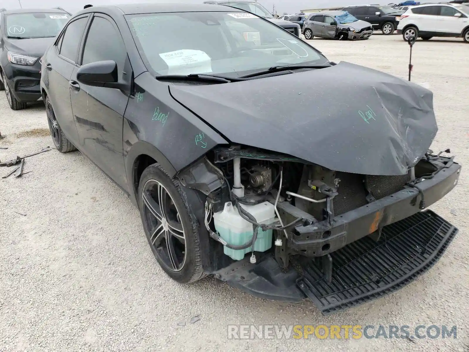 1 Photograph of a damaged car 5YFBURHE8KP876678 TOYOTA COROLLA 2019