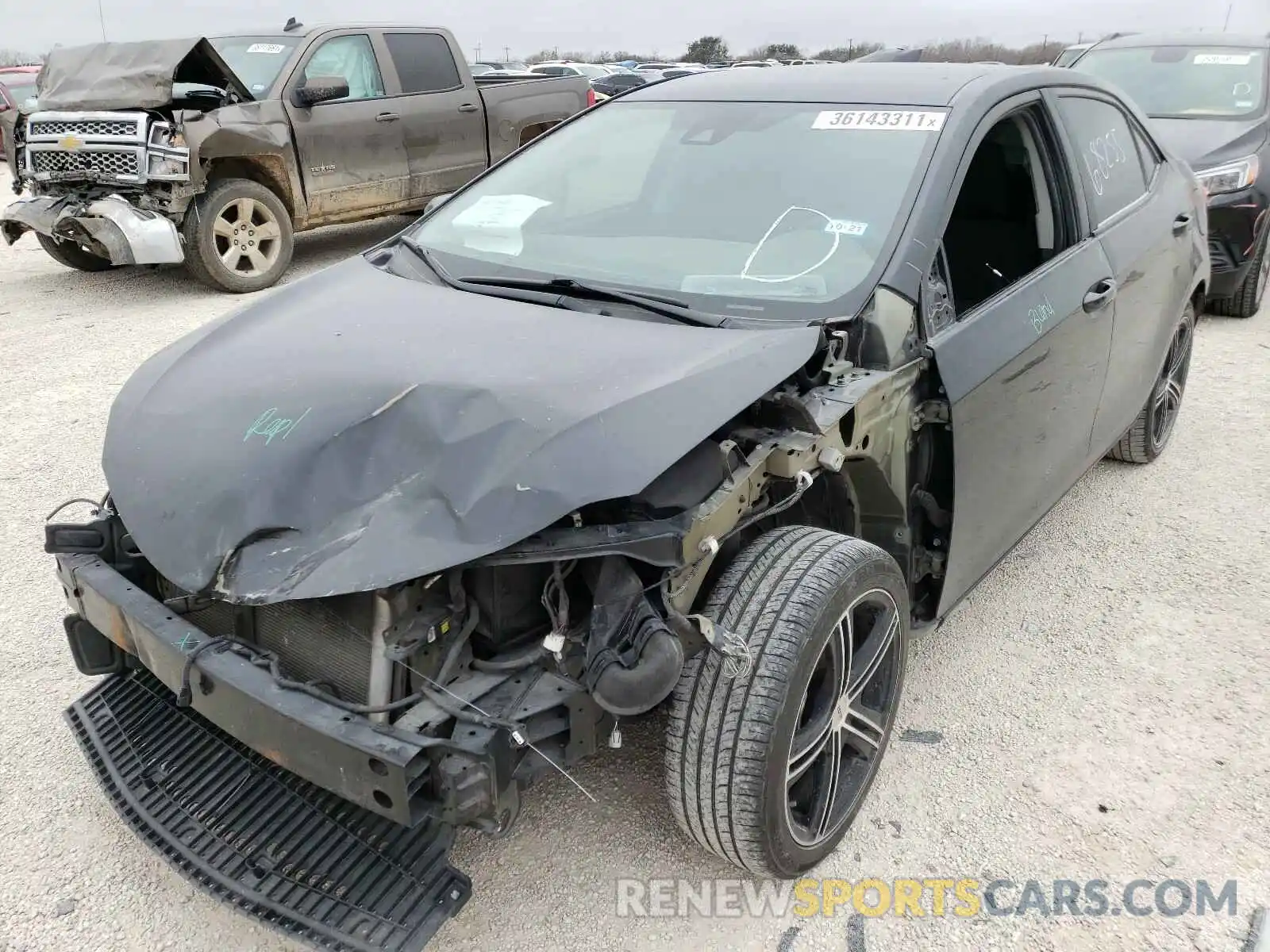 2 Photograph of a damaged car 5YFBURHE8KP876678 TOYOTA COROLLA 2019