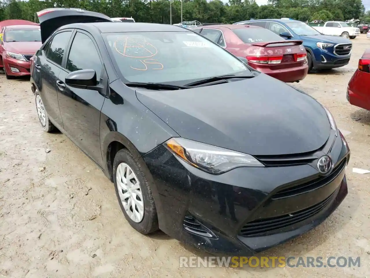 1 Photograph of a damaged car 5YFBURHE8KP877345 TOYOTA COROLLA 2019