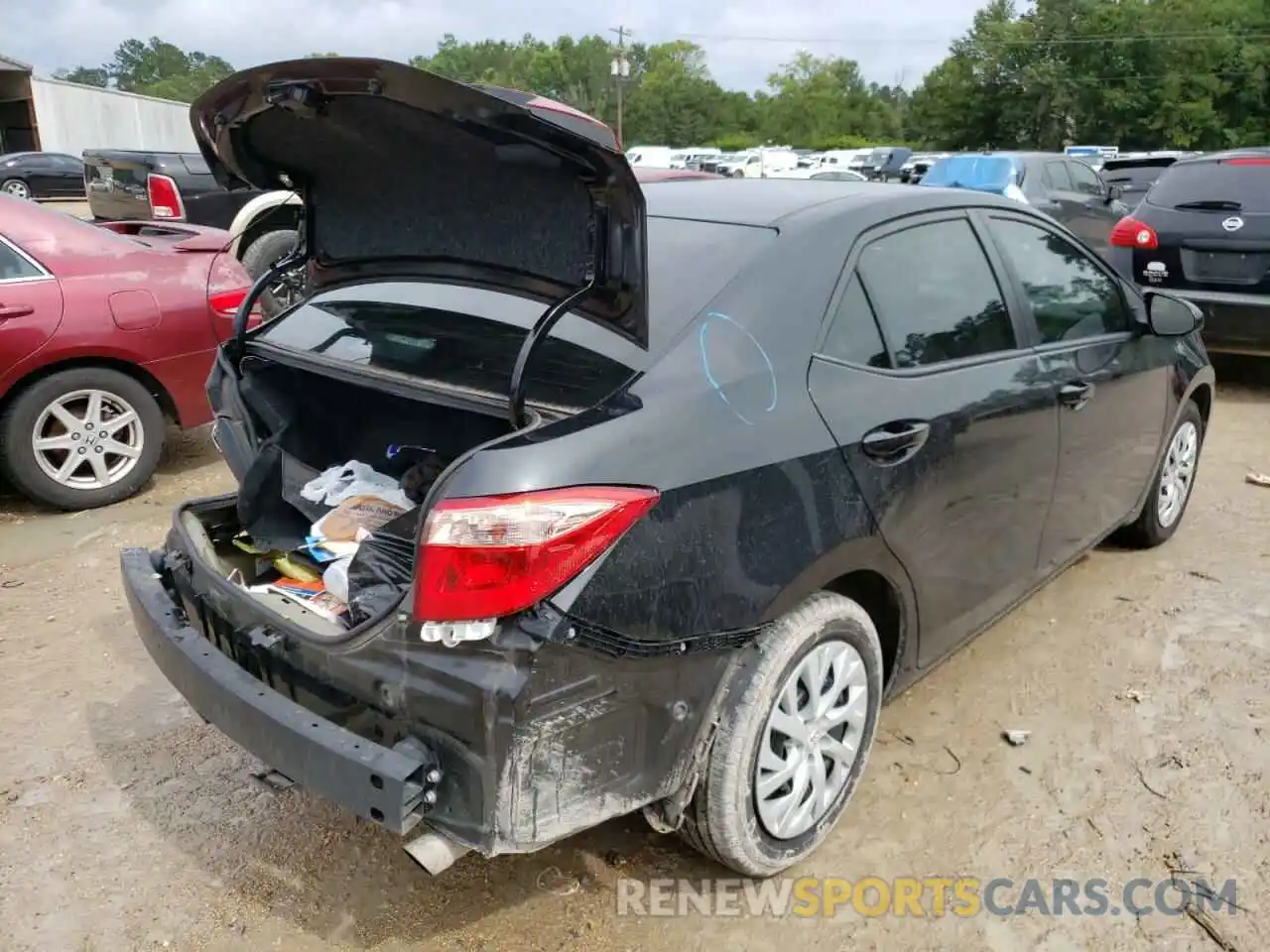 4 Photograph of a damaged car 5YFBURHE8KP877345 TOYOTA COROLLA 2019