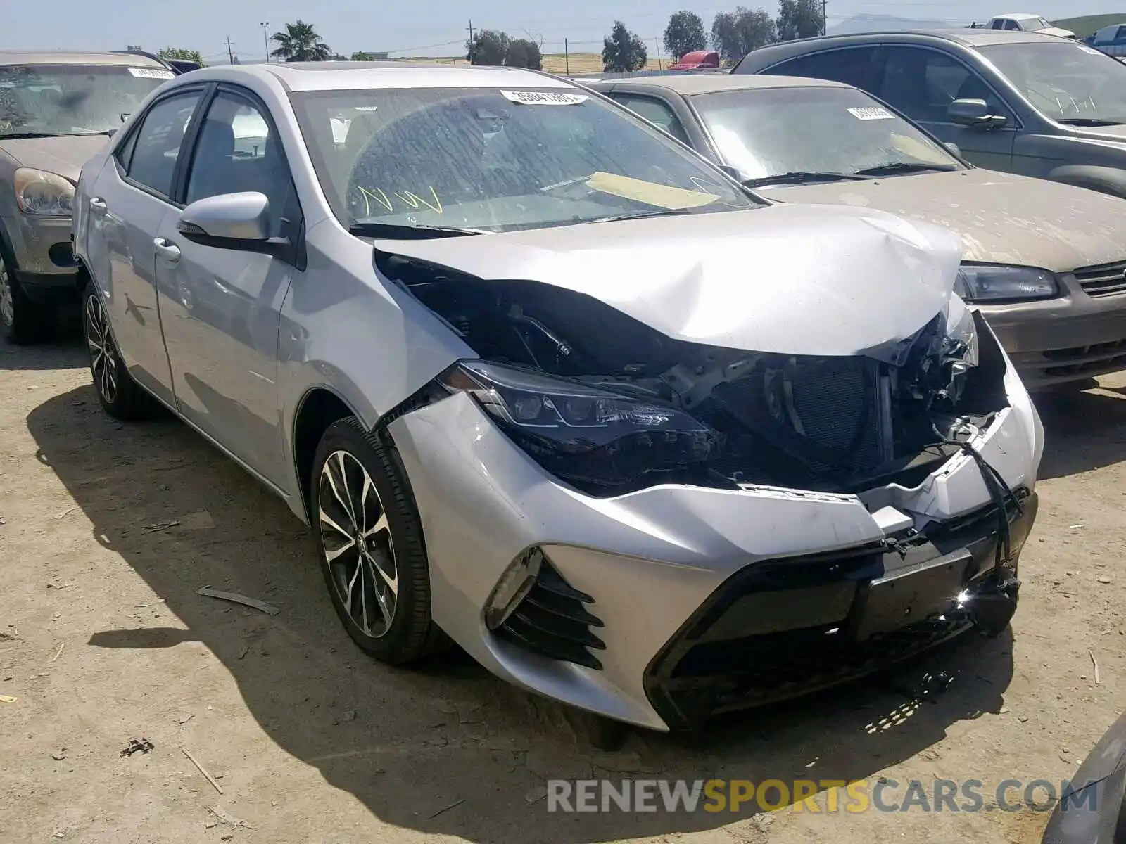 1 Photograph of a damaged car 5YFBURHE8KP877698 TOYOTA COROLLA 2019