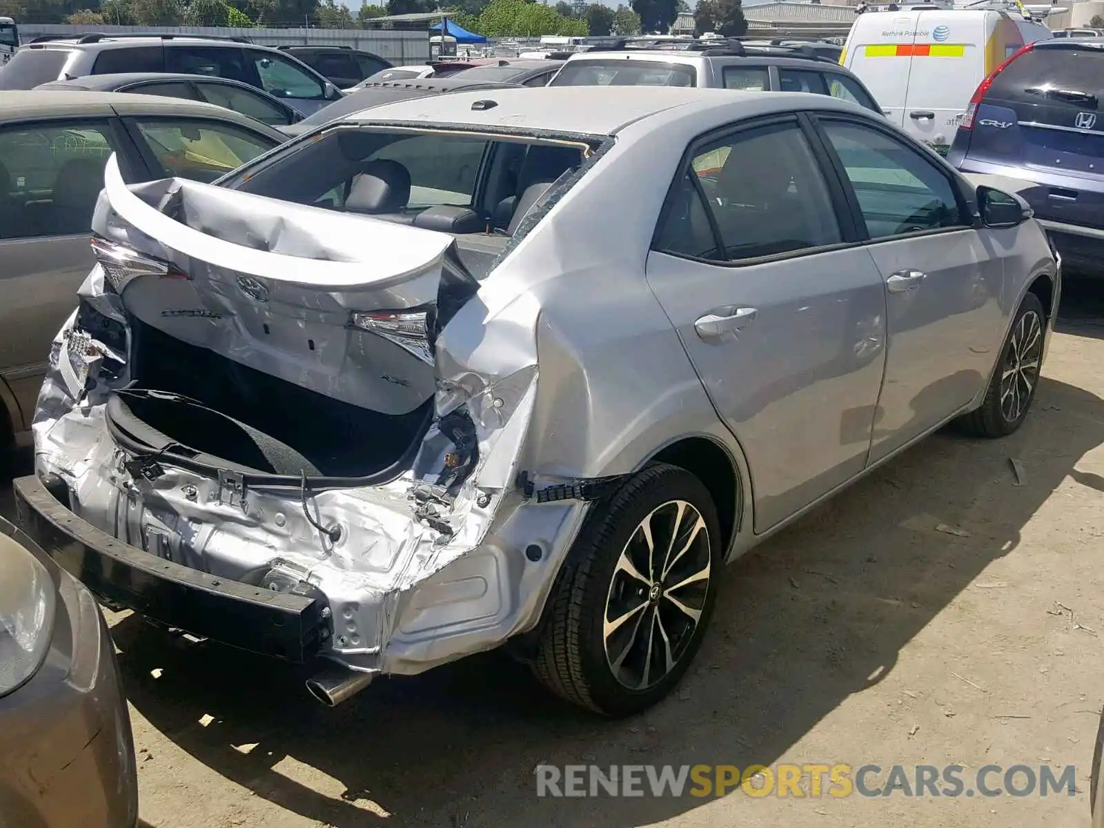 4 Photograph of a damaged car 5YFBURHE8KP877698 TOYOTA COROLLA 2019