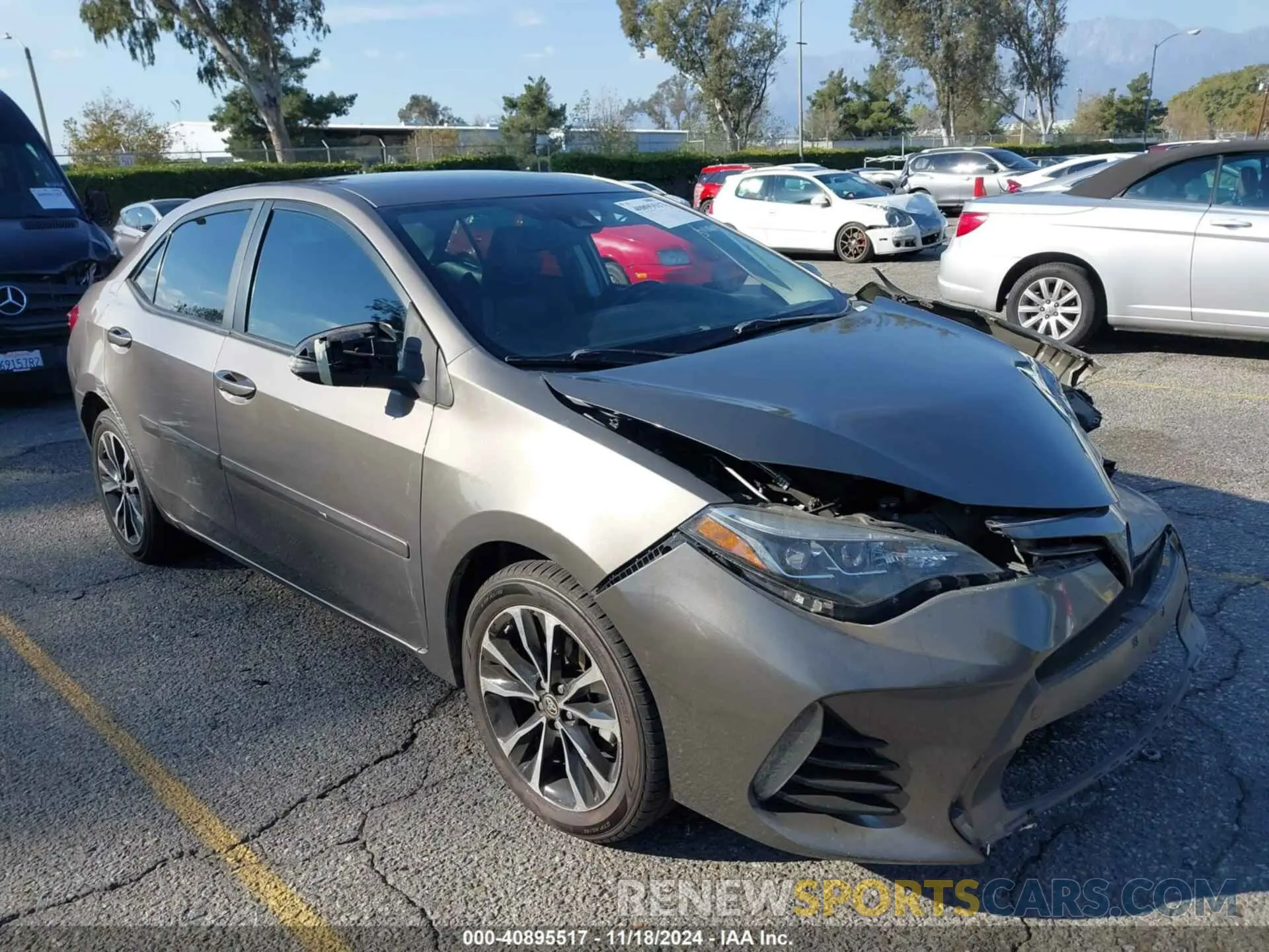 1 Photograph of a damaged car 5YFBURHE8KP878317 TOYOTA COROLLA 2019