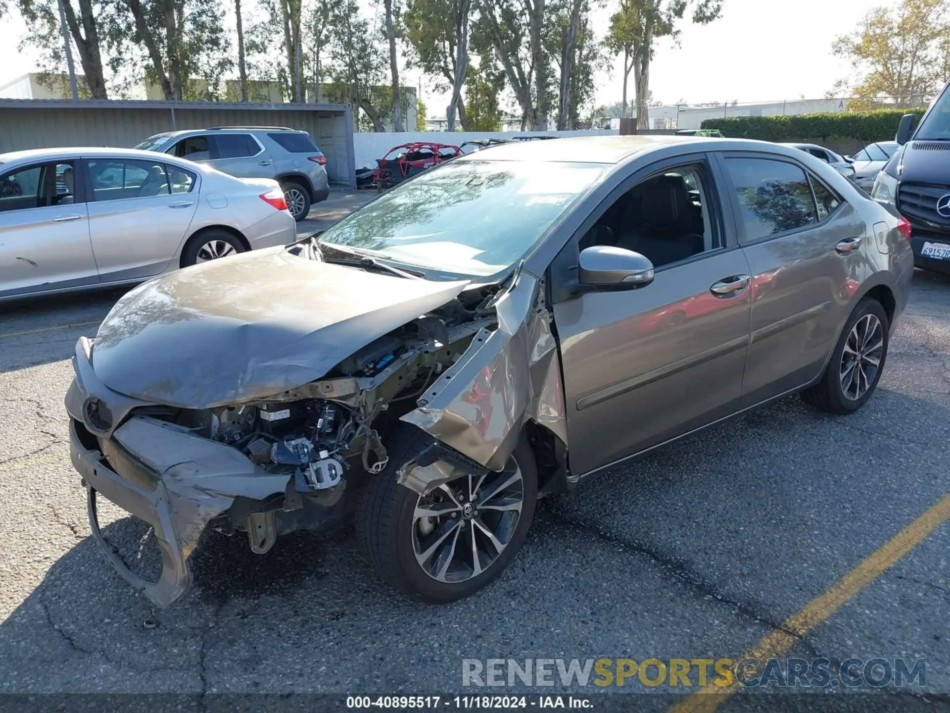 2 Photograph of a damaged car 5YFBURHE8KP878317 TOYOTA COROLLA 2019