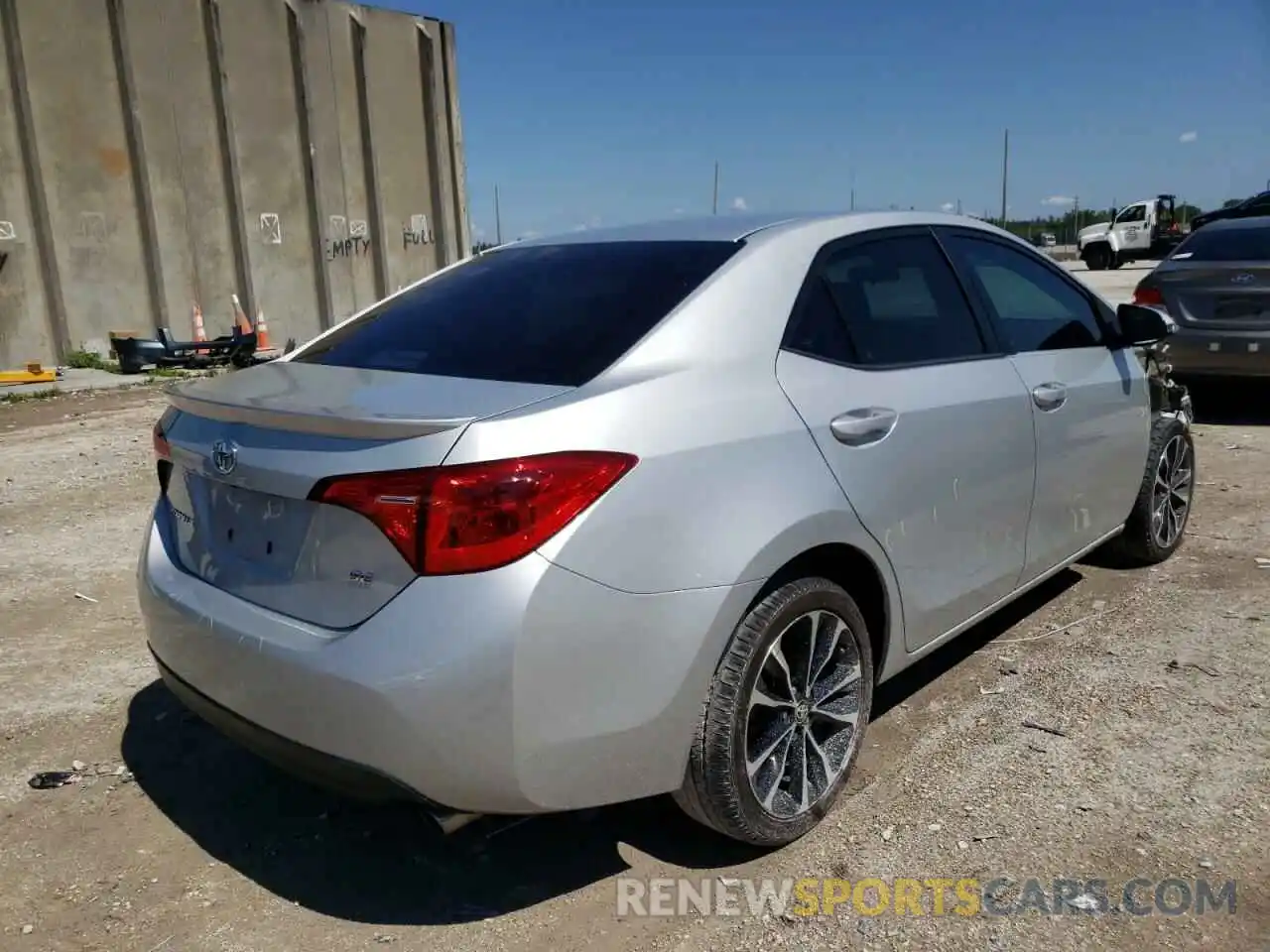 4 Photograph of a damaged car 5YFBURHE8KP880598 TOYOTA COROLLA 2019